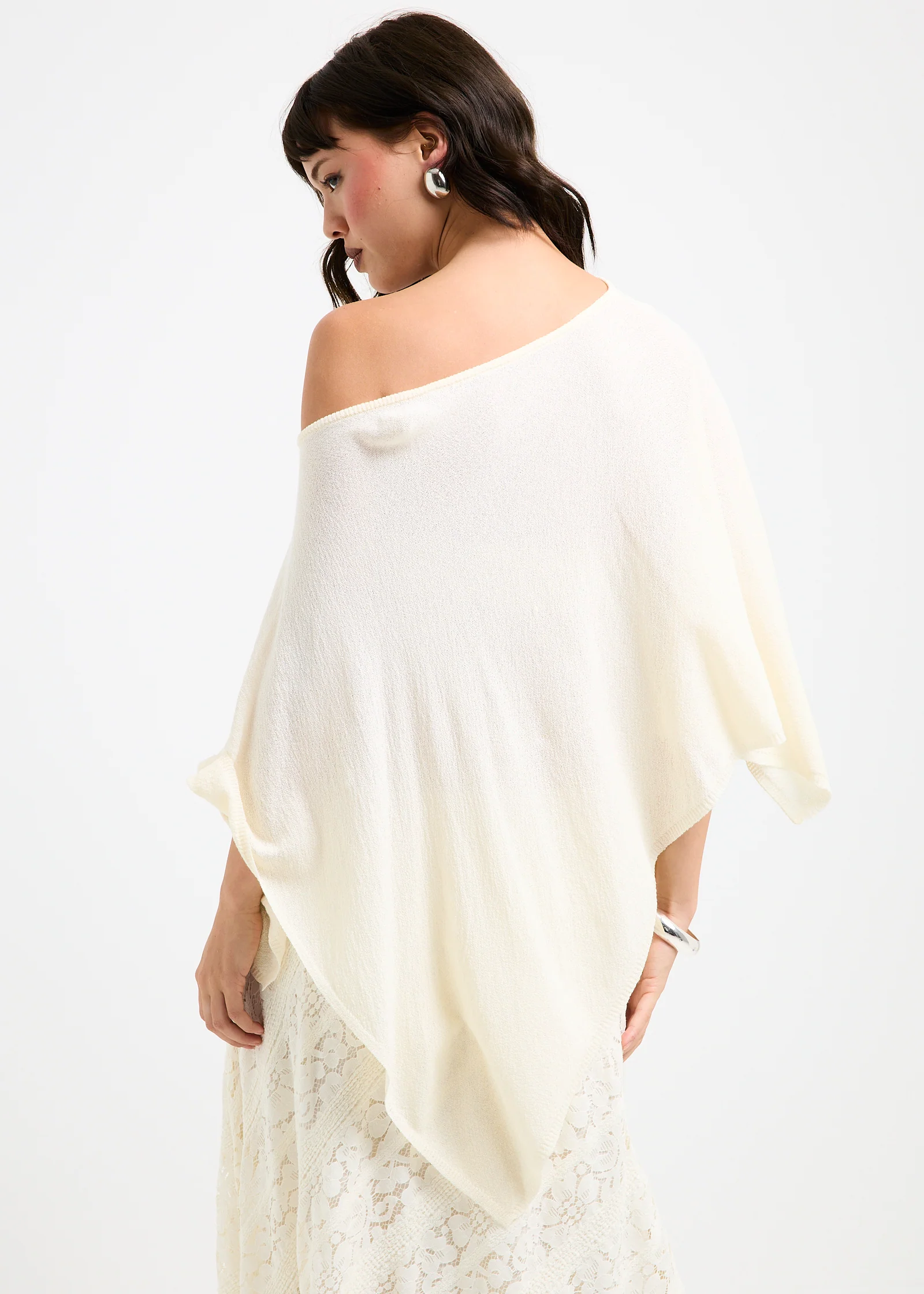 Alma Knit Poncho - Image 2