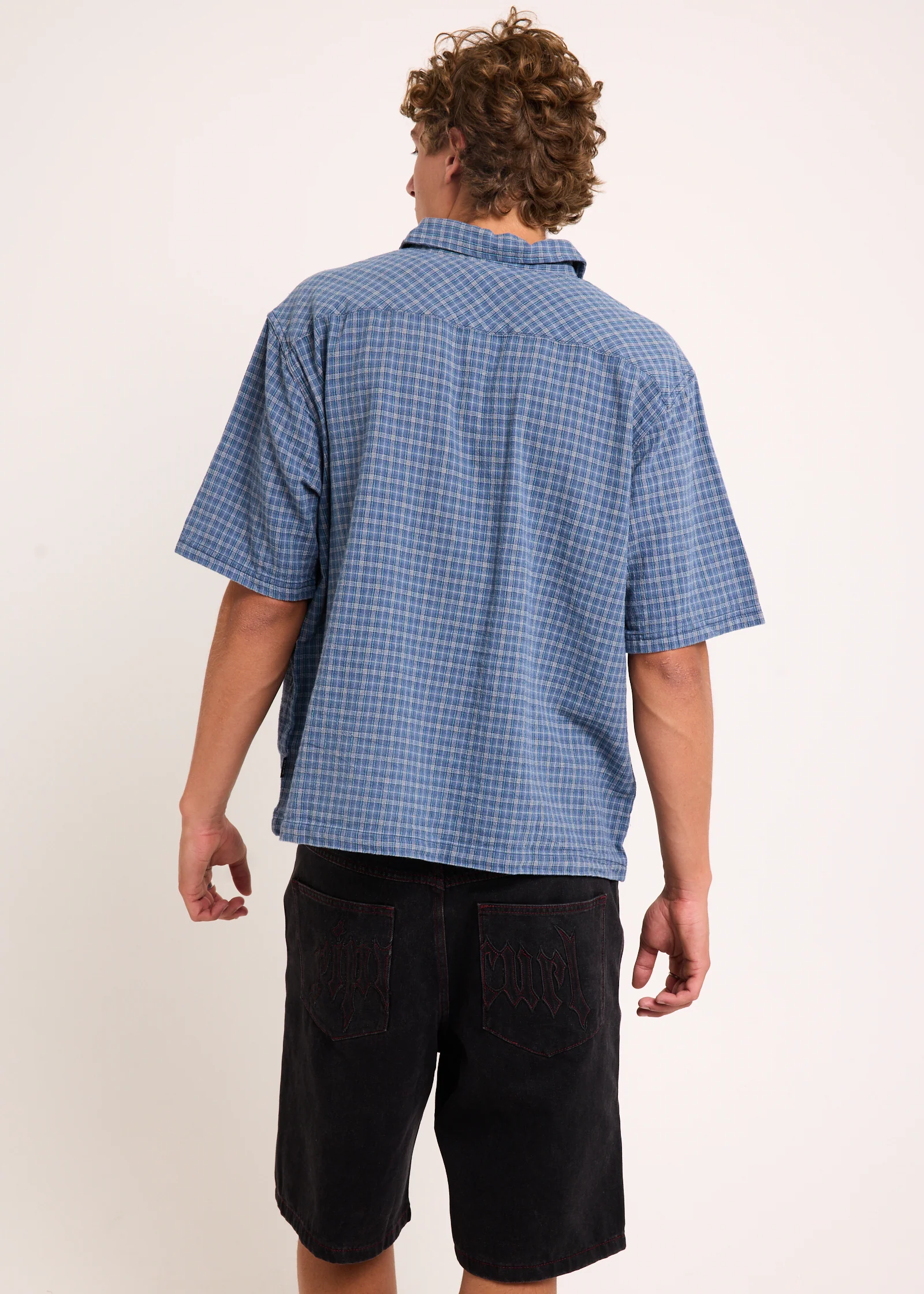 Archive Goth Plaid Short Sleeve Shirt - Image 3