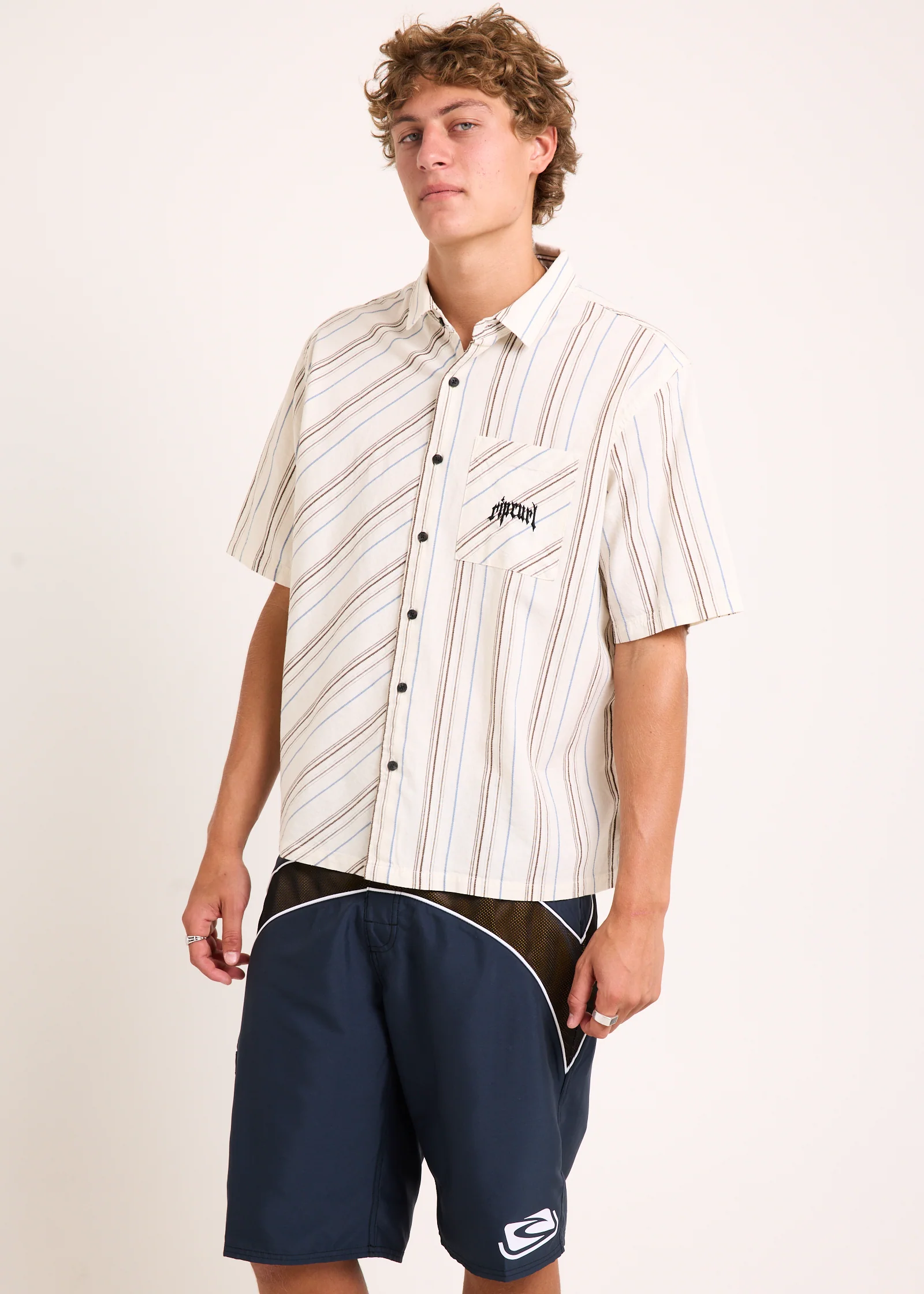 Archive Goth Stripe Short Sleeve Shirt - Image 4