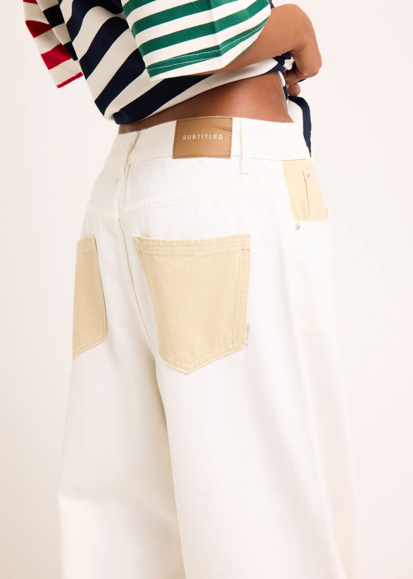 Aria Two Tone Relaxed Denim Jeans - Image 5