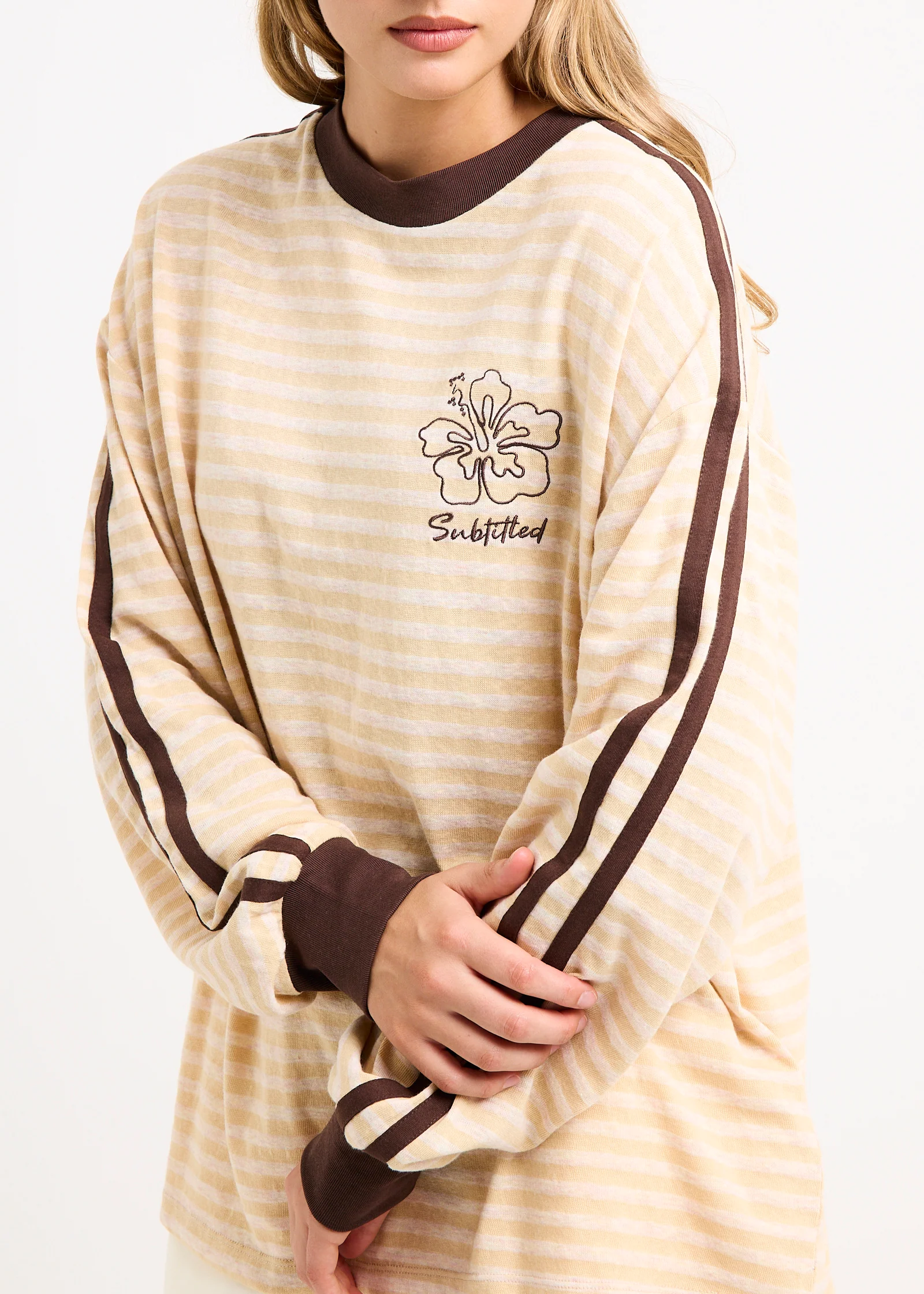 Arizona Contrast Stripe Long Sleeve Top - Image 5