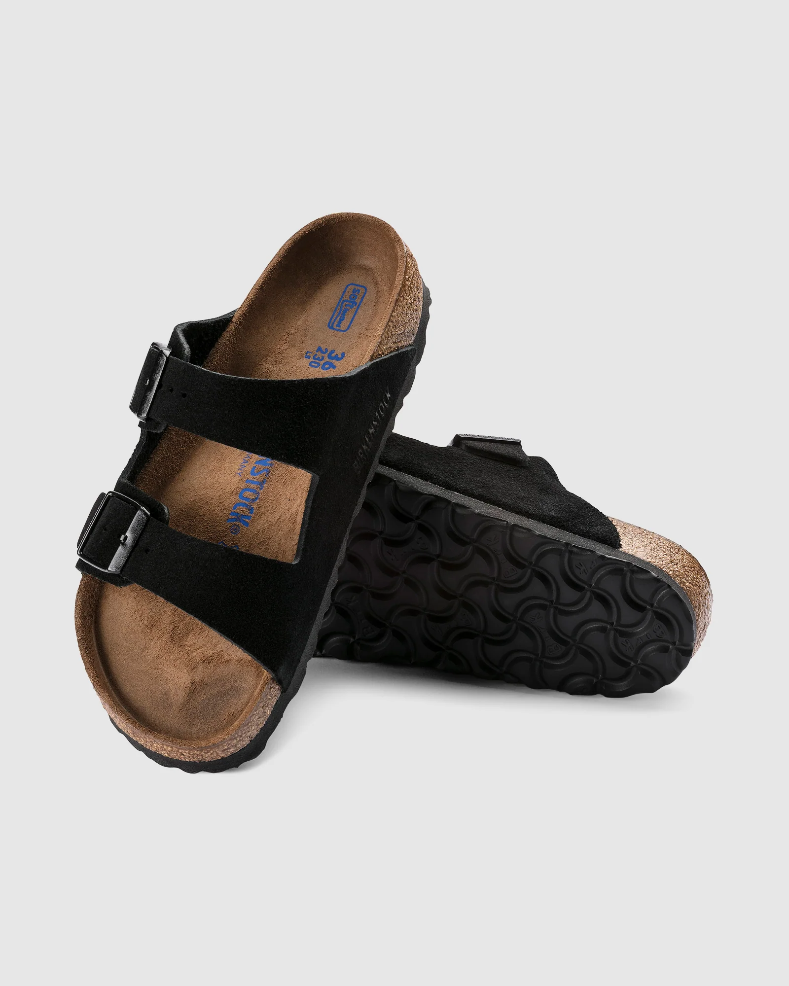 Arizona Soft Foot Bed Suede Leather Sandal - Image 3