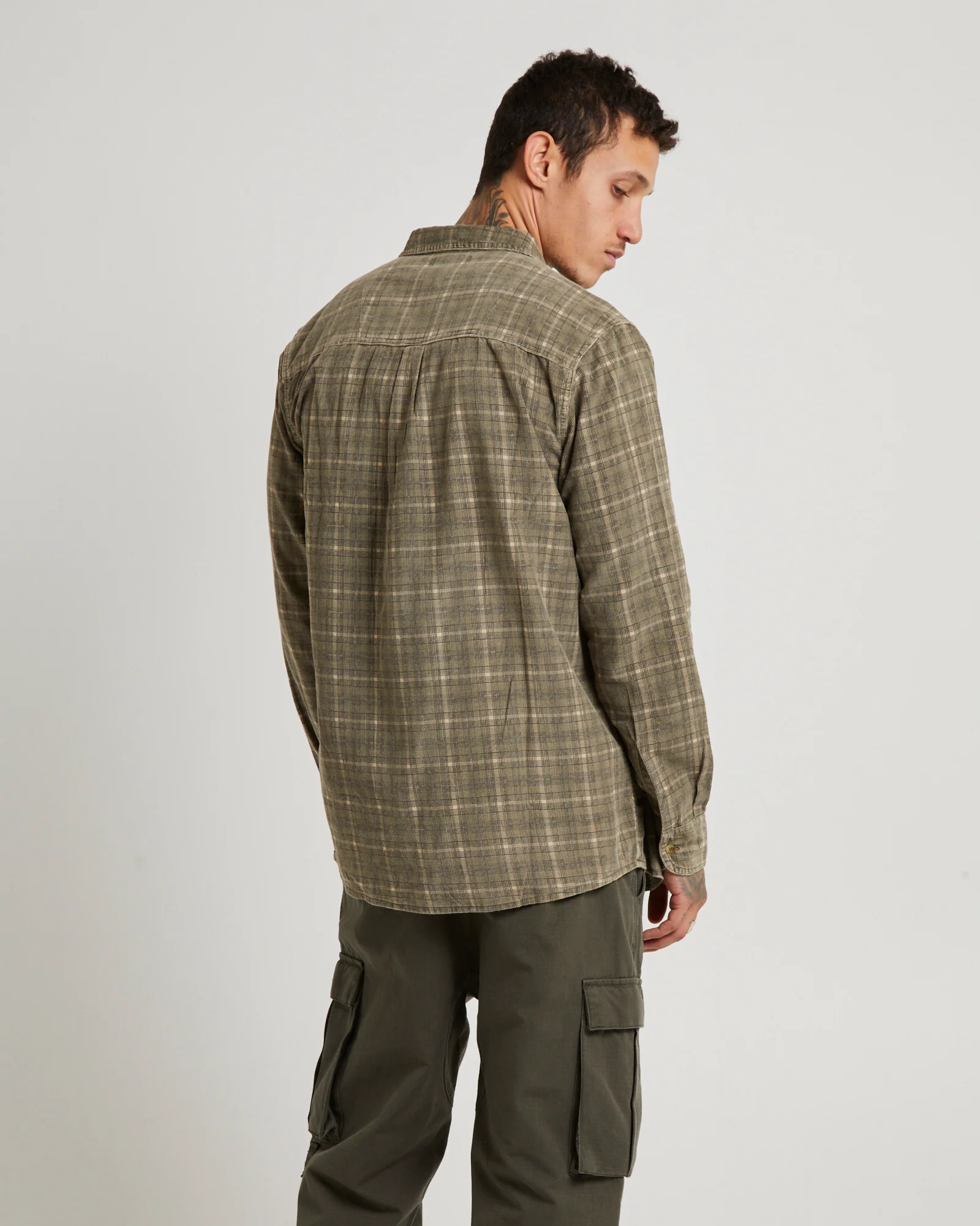 Army Check Cord Shirt - Image 2