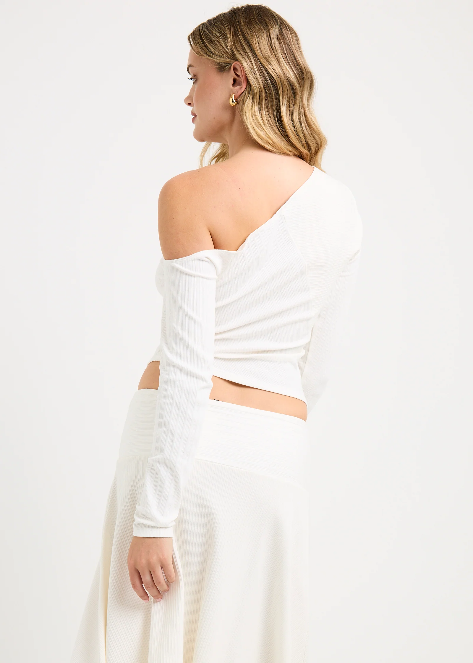 Ashley Ribbed Assymetrical Top - Image 5