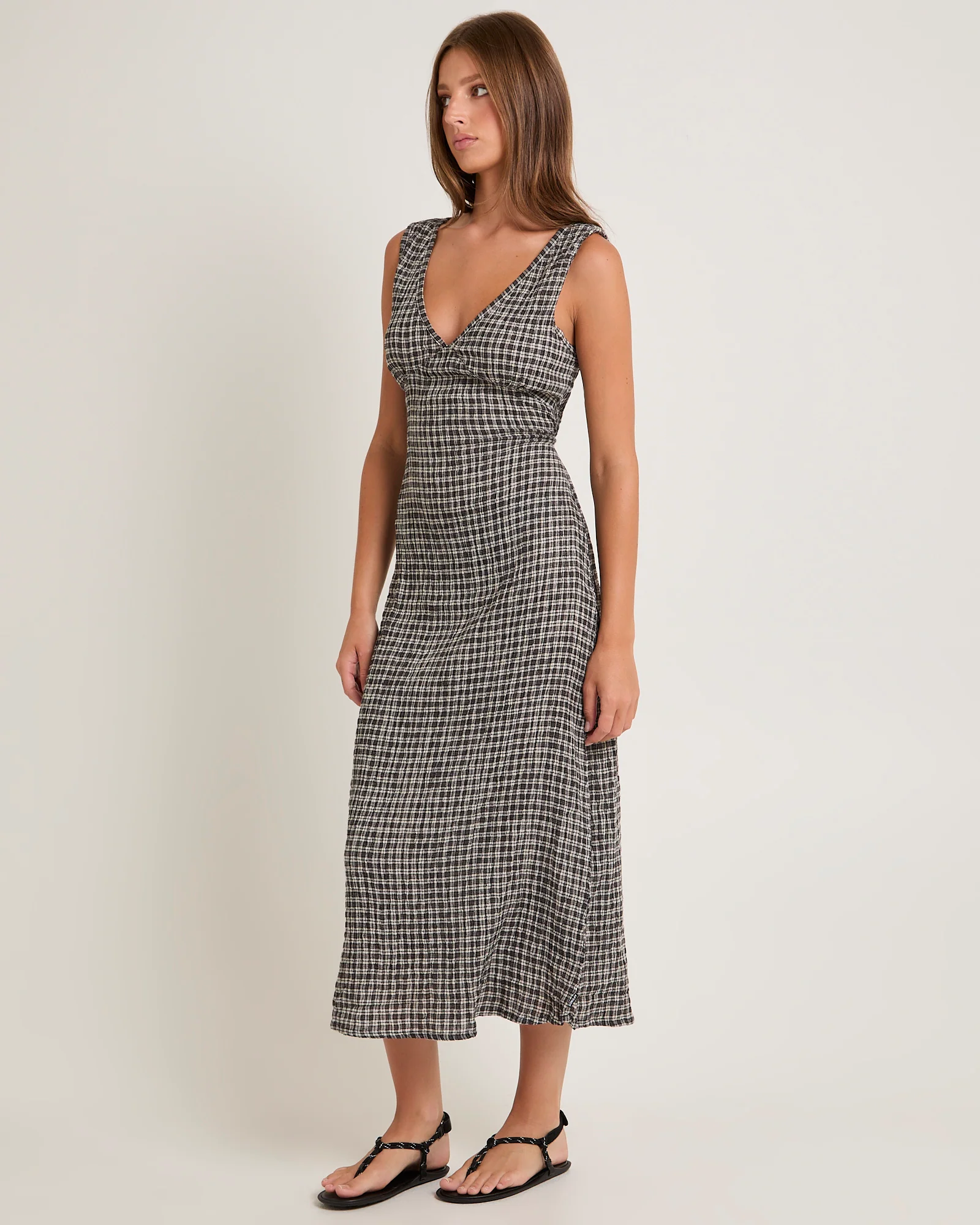 Asta Seersucker Maxi Dress - Image 4
