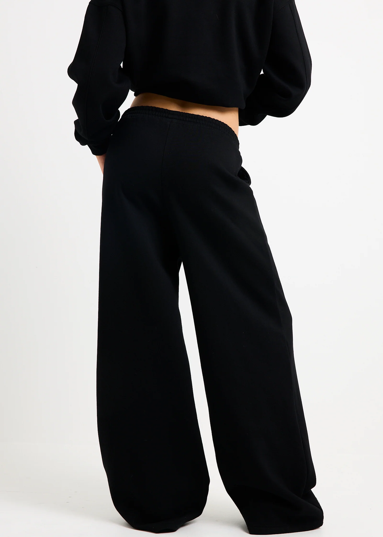 Athletic Wide Leg Fleece Pants - Image 3