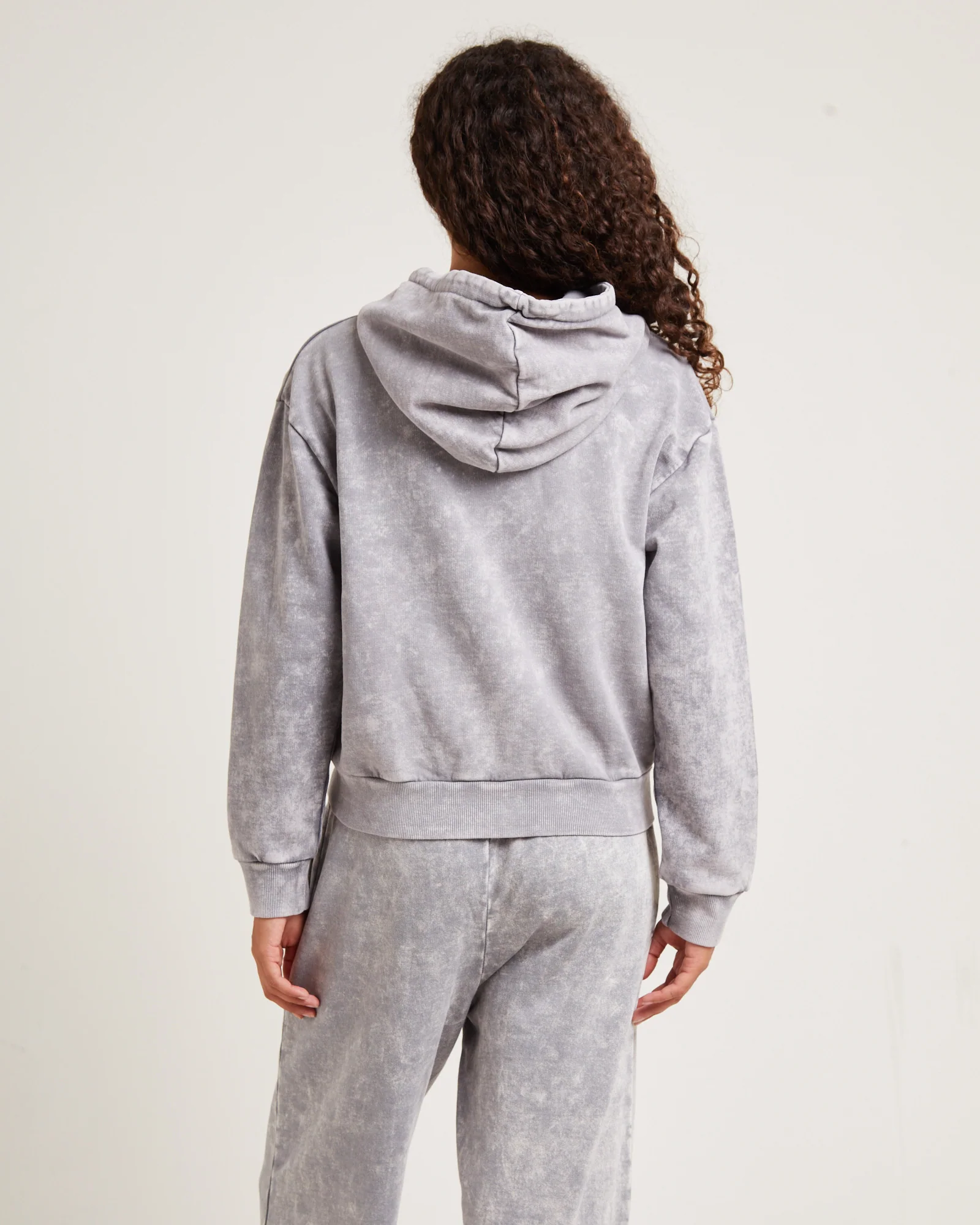 Australian Bones Zip Thru Hoodie Acid Grey - Image 2