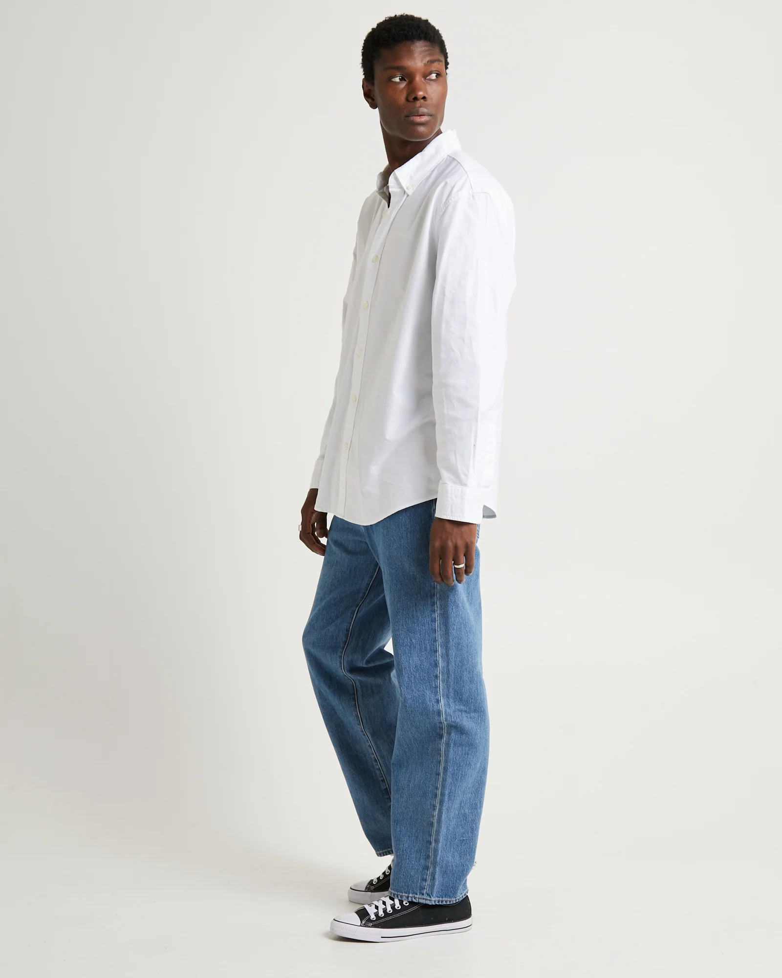 Authentic Button Down Long Sleeve Bright White - Image 4