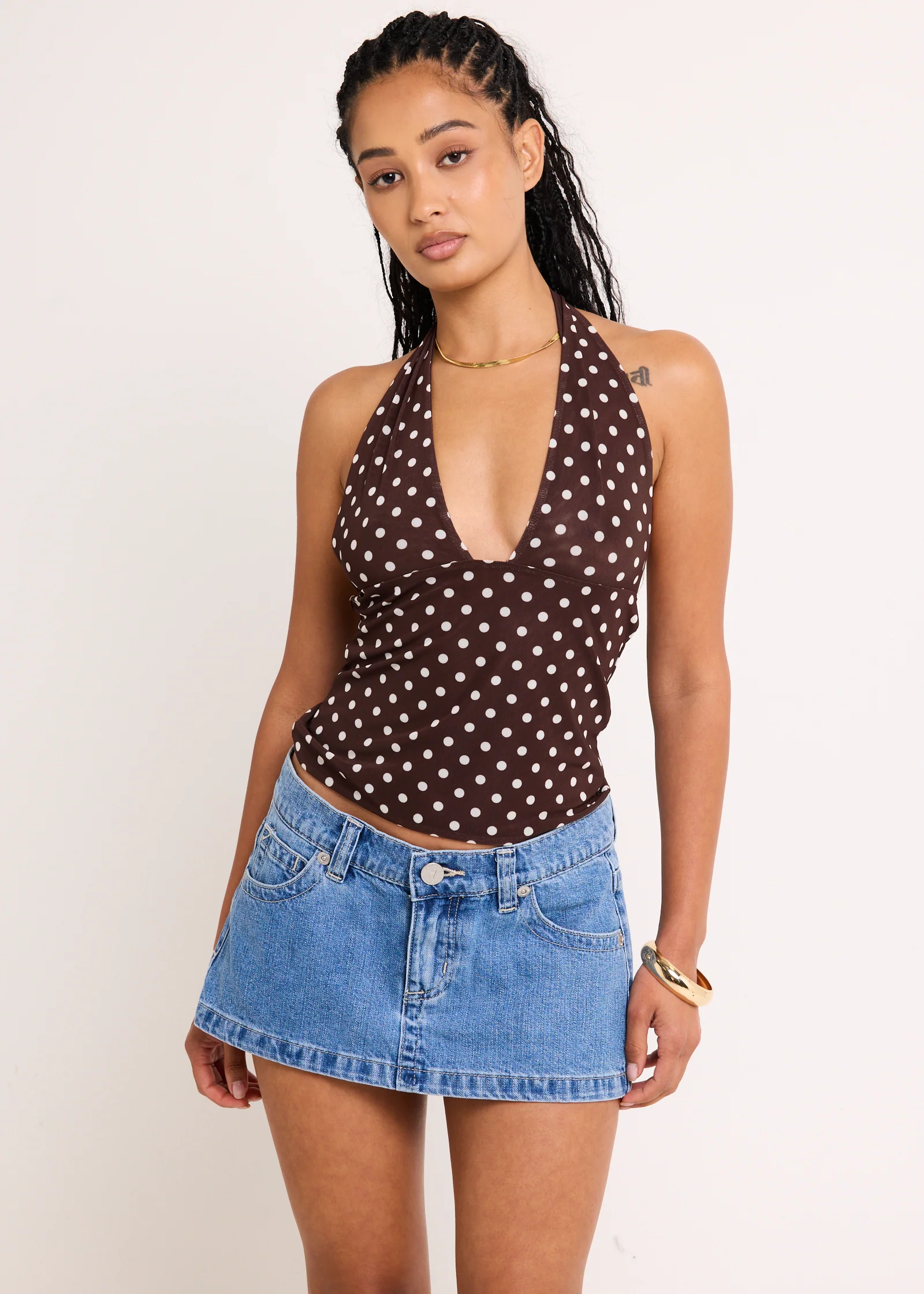Ava Slinky Plunge Top - Image 4