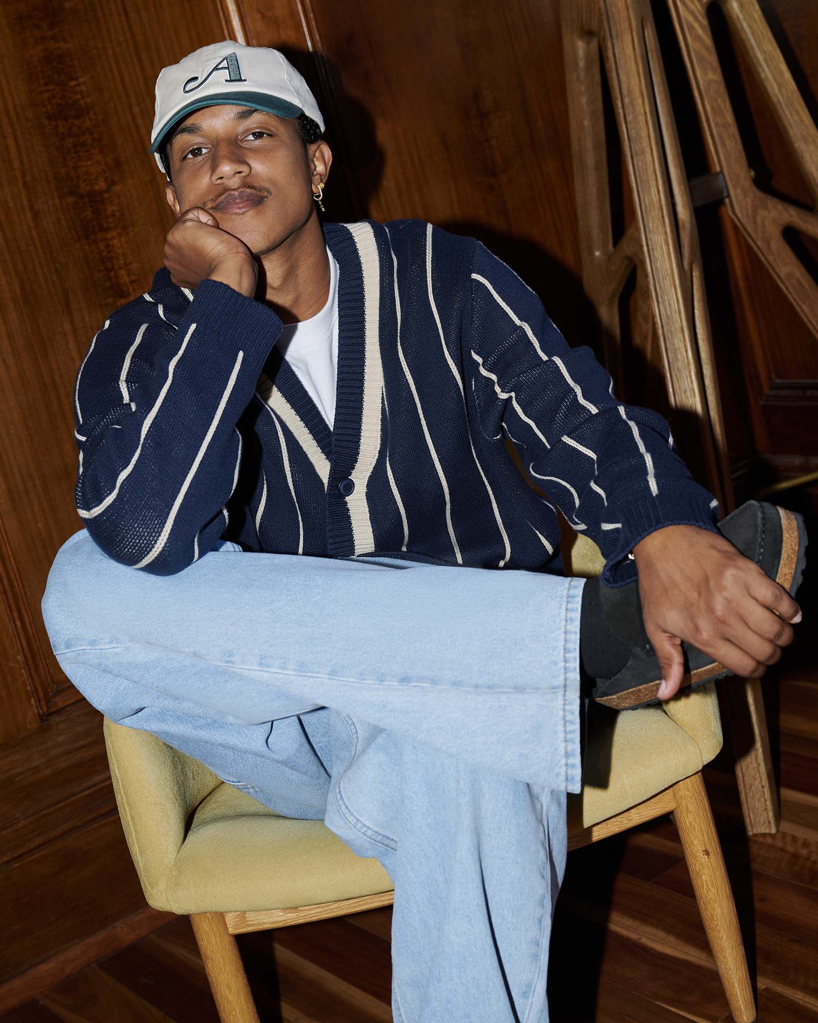 Avenue Stripe Cardigan - Image 2