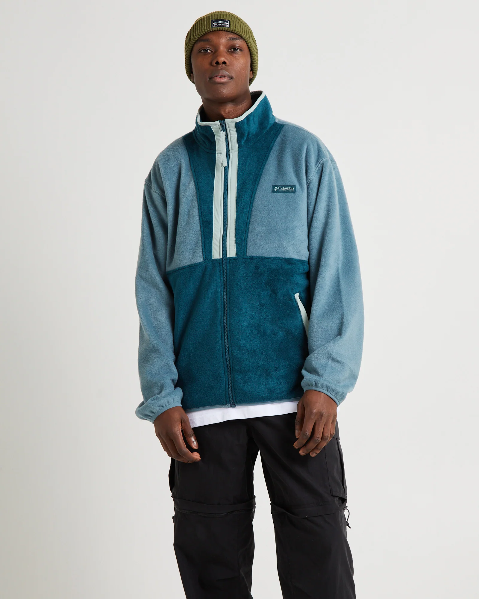 Back Bowl Full Zip Fleece Jacket Metal Night Wave