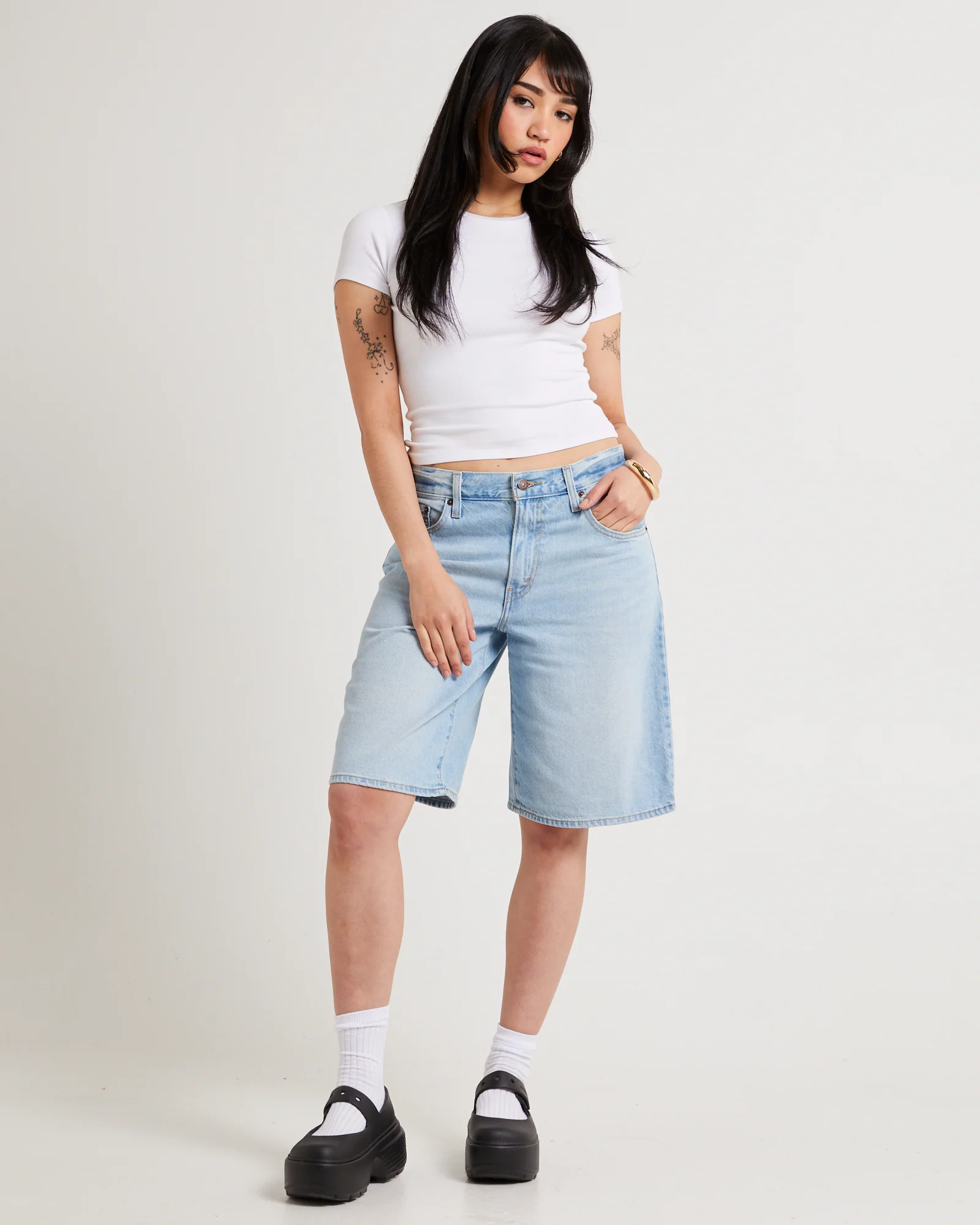 Baggy Dad Denim Jorts - Image 3