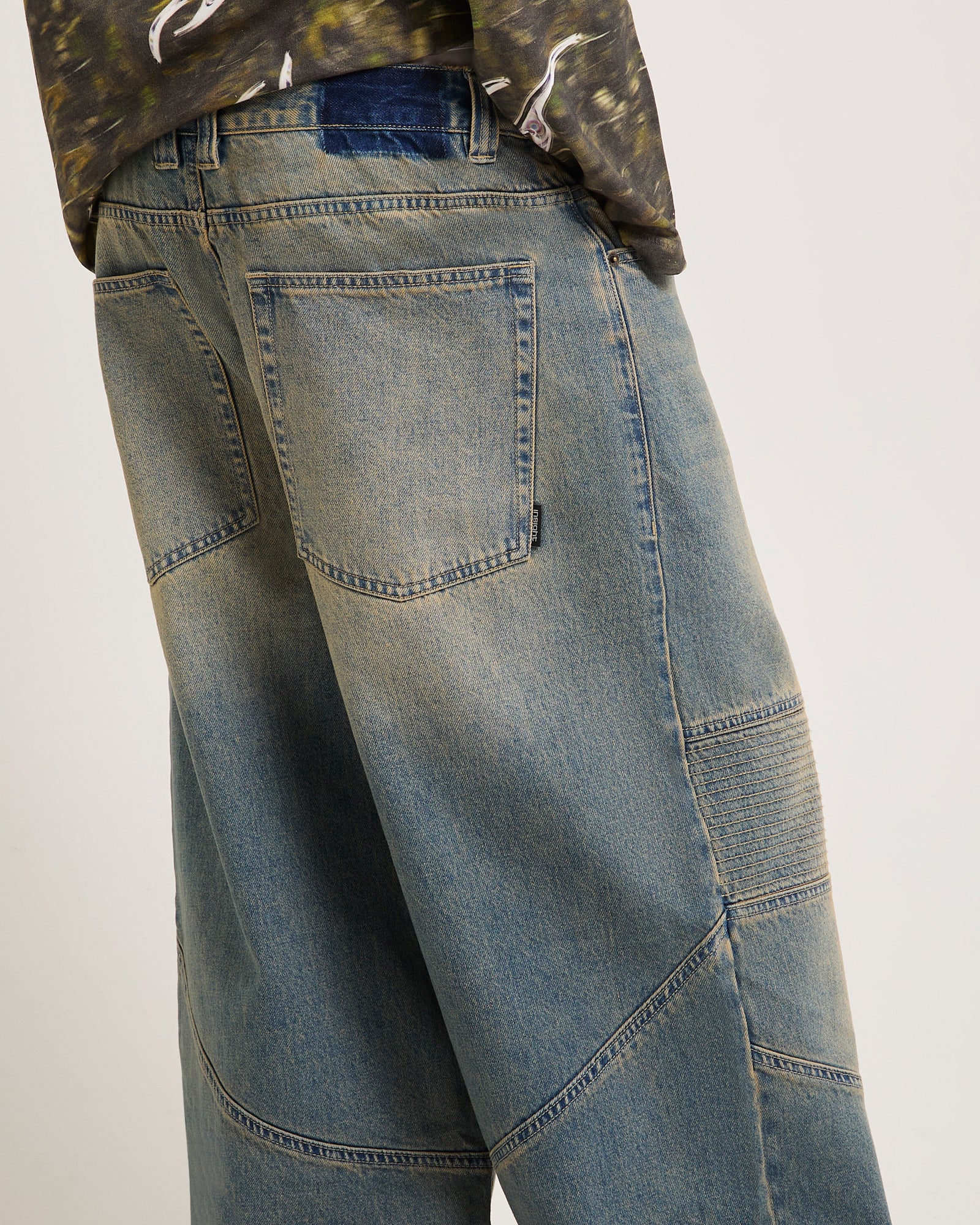 Baggy Moto Denim Jeans - Image 5
