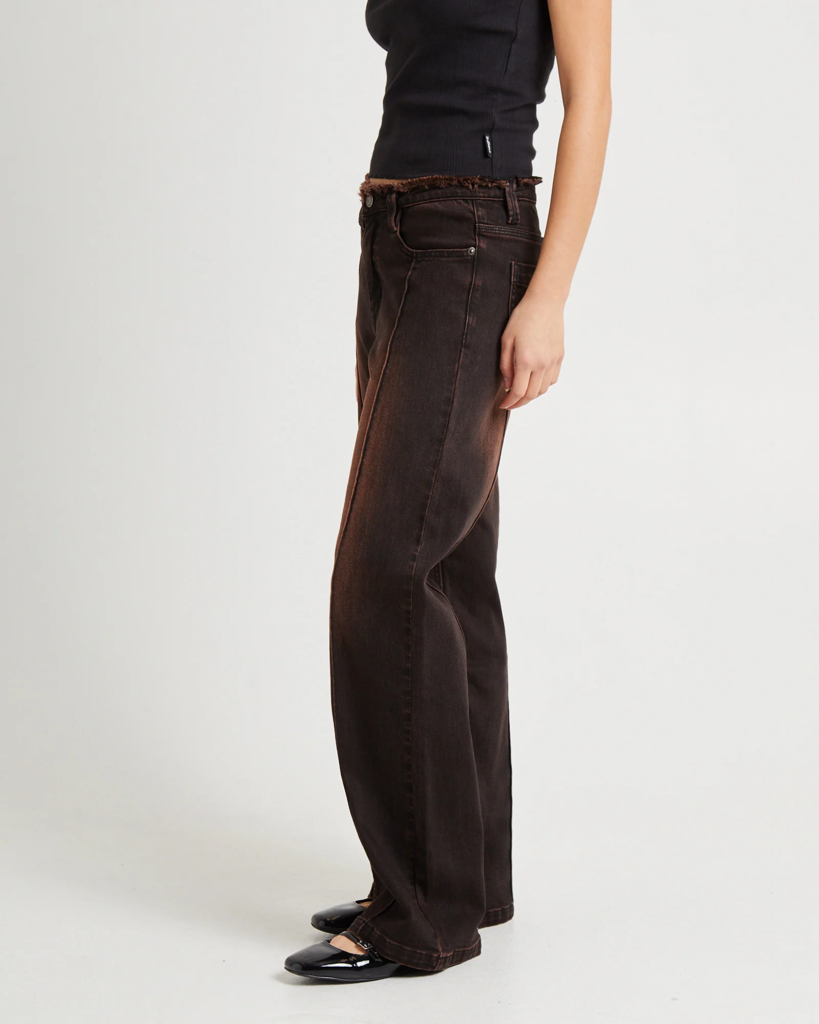 Bambi Fray Low Rise Jeans - Image 4