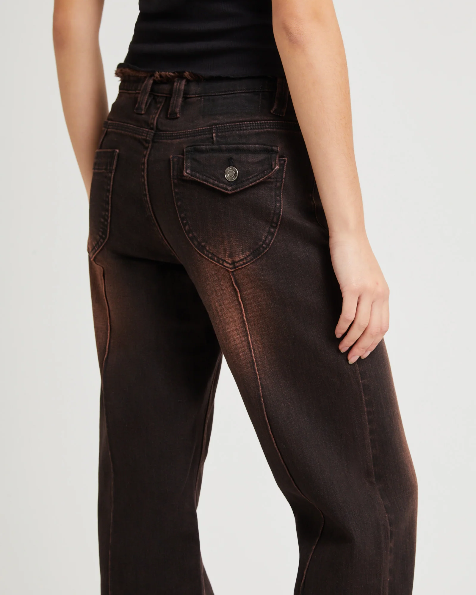 Bambi Fray Low Rise Jeans - Image 5