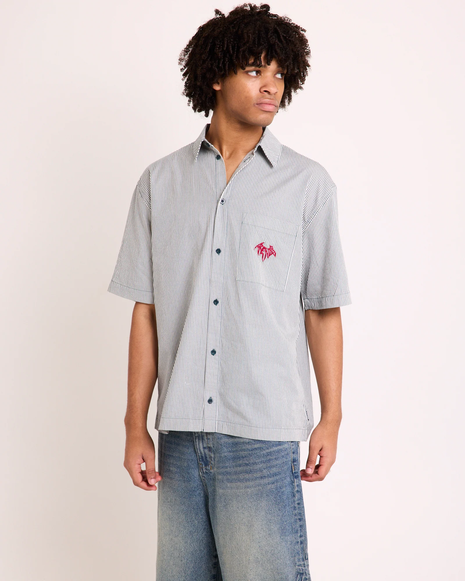 Bats Striped Short Sleeve Shirt - Image 3