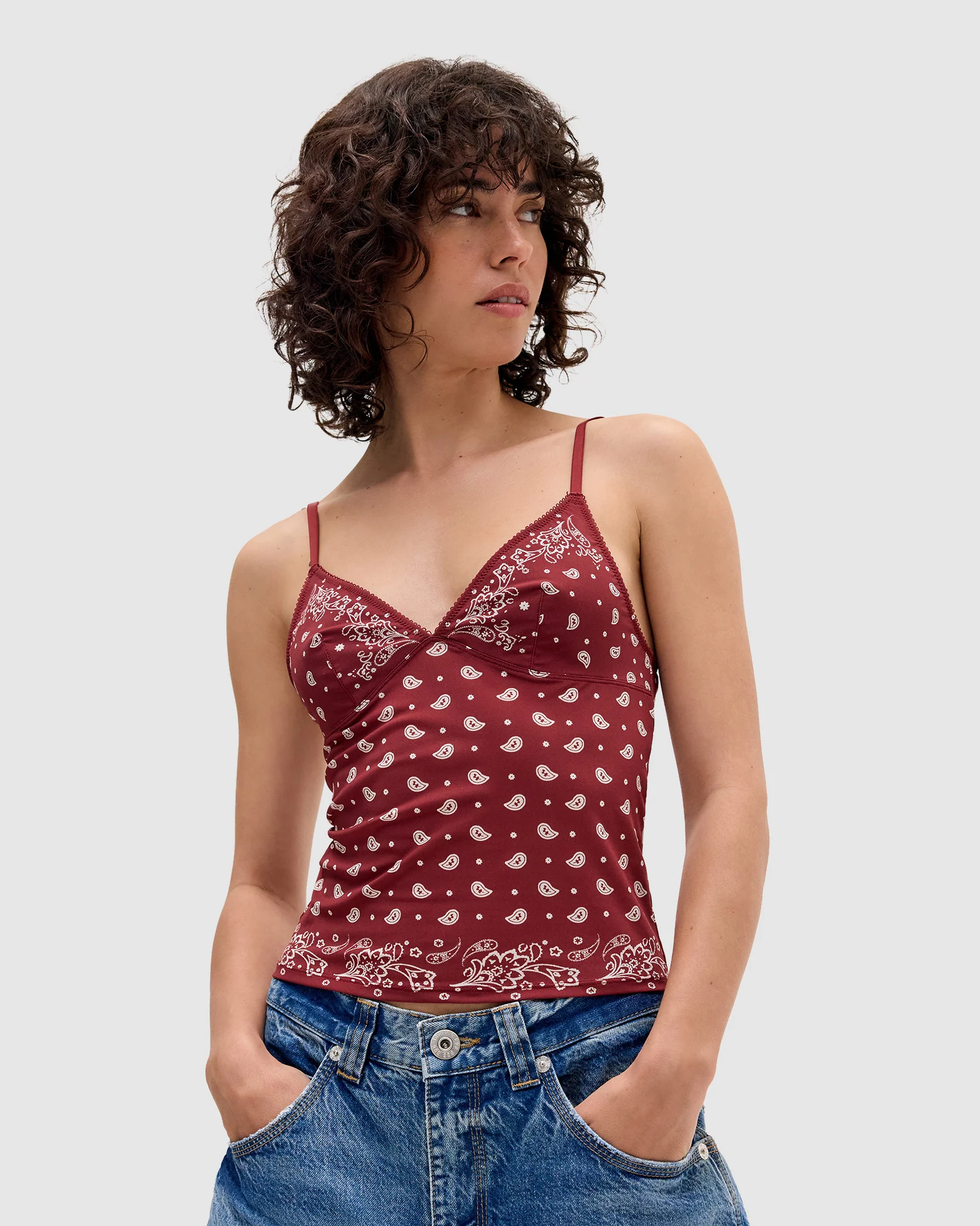 BDG Je T'aime Bandana Cami - Image 4