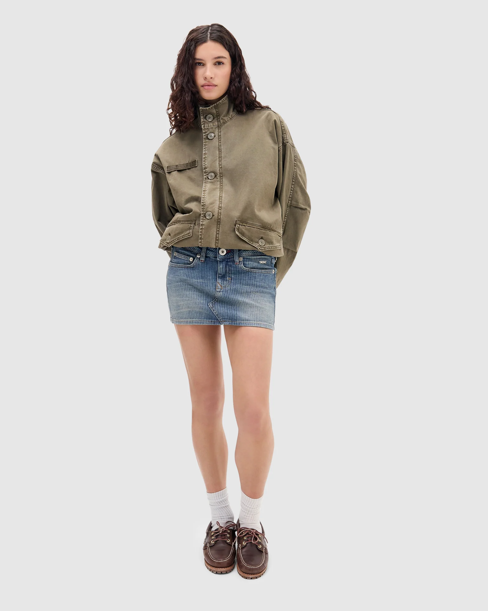 BDG Ultra Womens Stripe Denim Mini Skirt - Image 4