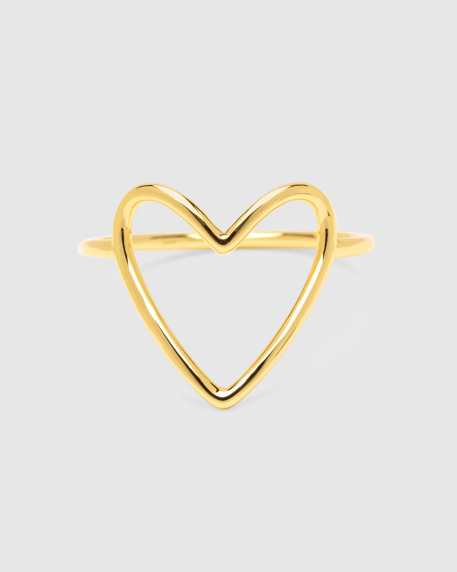 Big Heart Gold Ring - Image 2