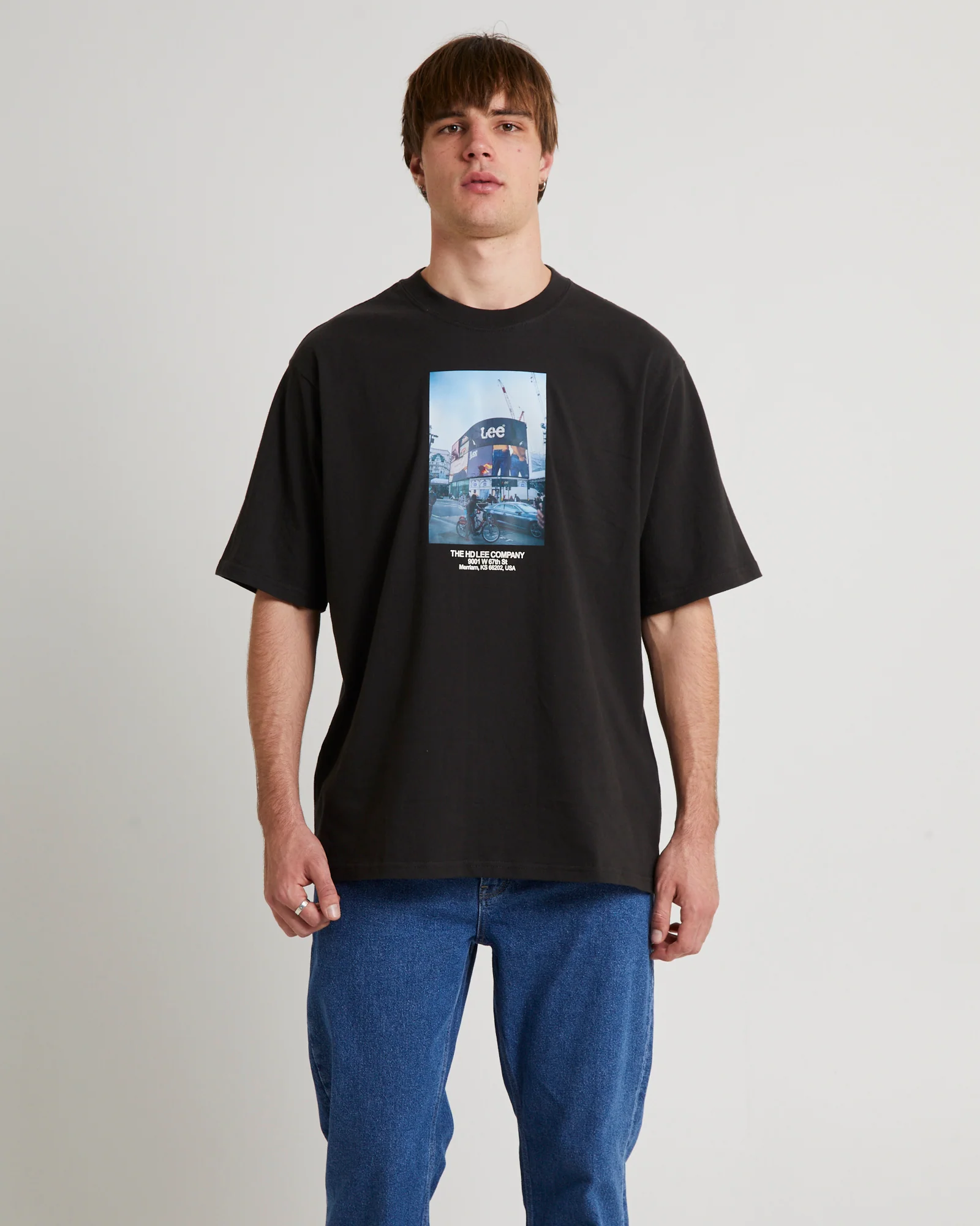 Billboards Baggy T-Shirt Worn Black