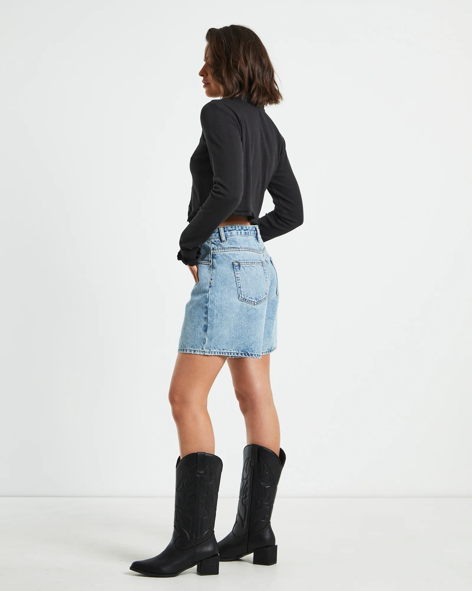 Bitter Sweet Cardigan in Black - Image 4