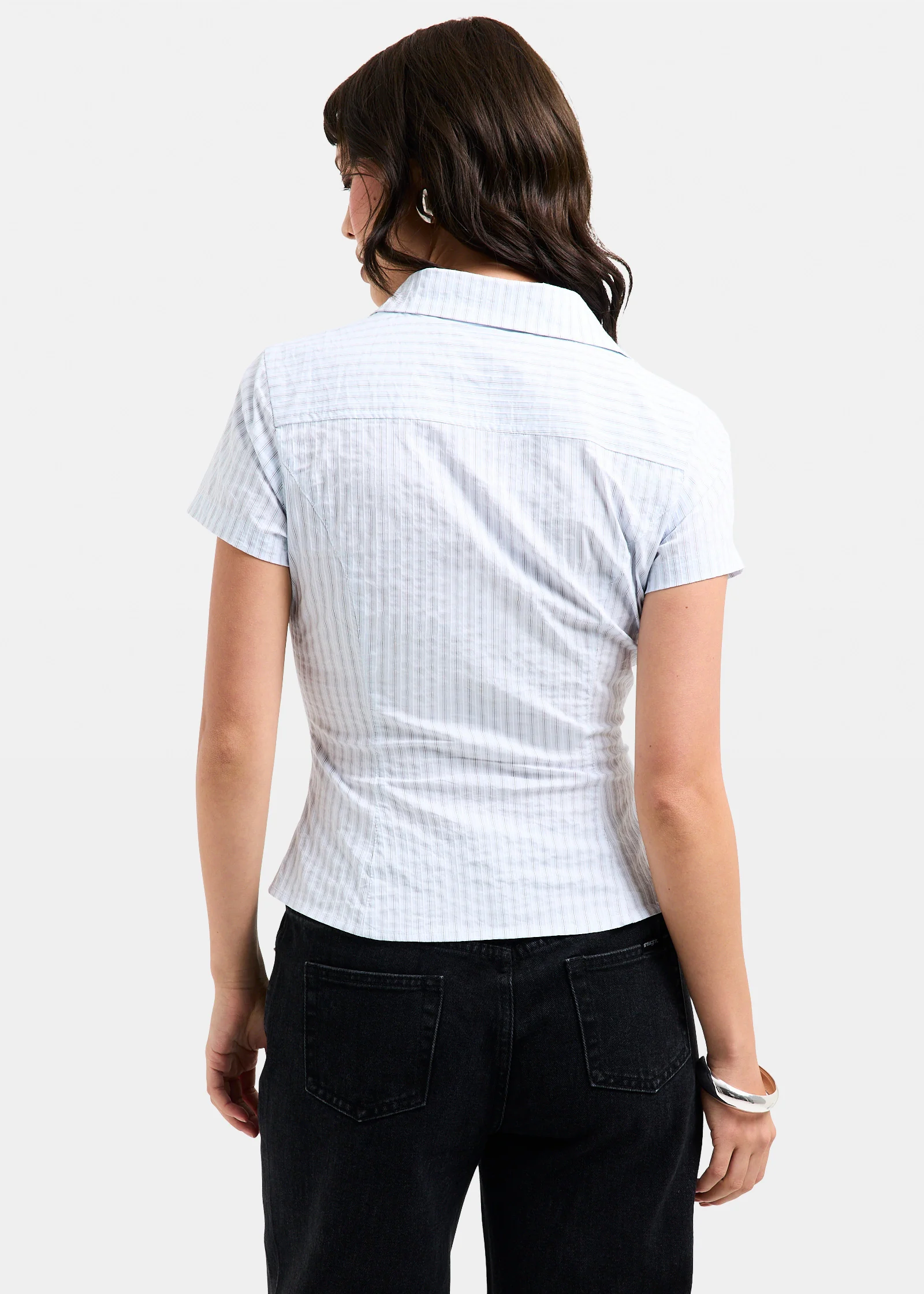 Blake Stripe Popper Shirt - Image 2
