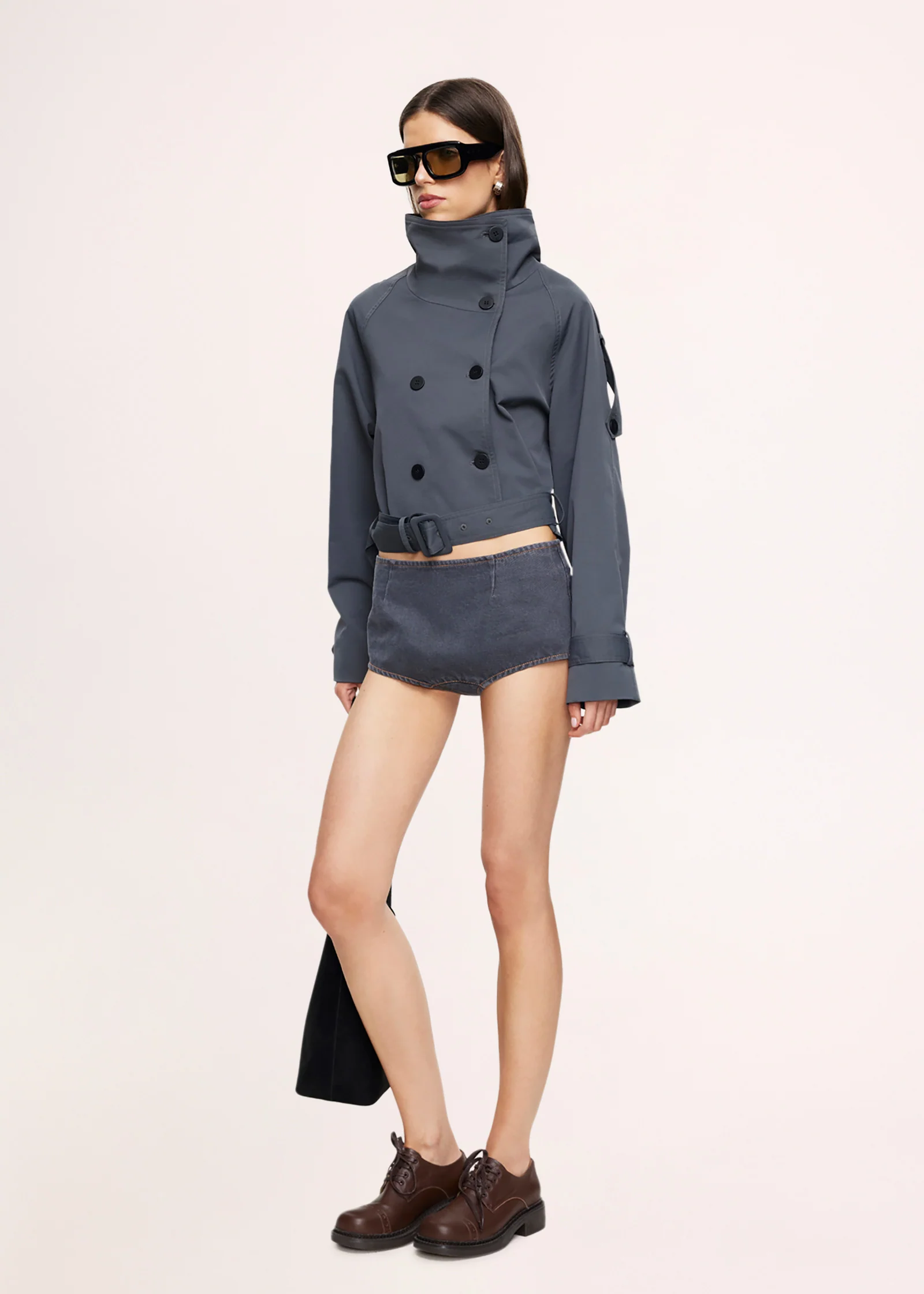 Blanc Cropped Trench - Image 4