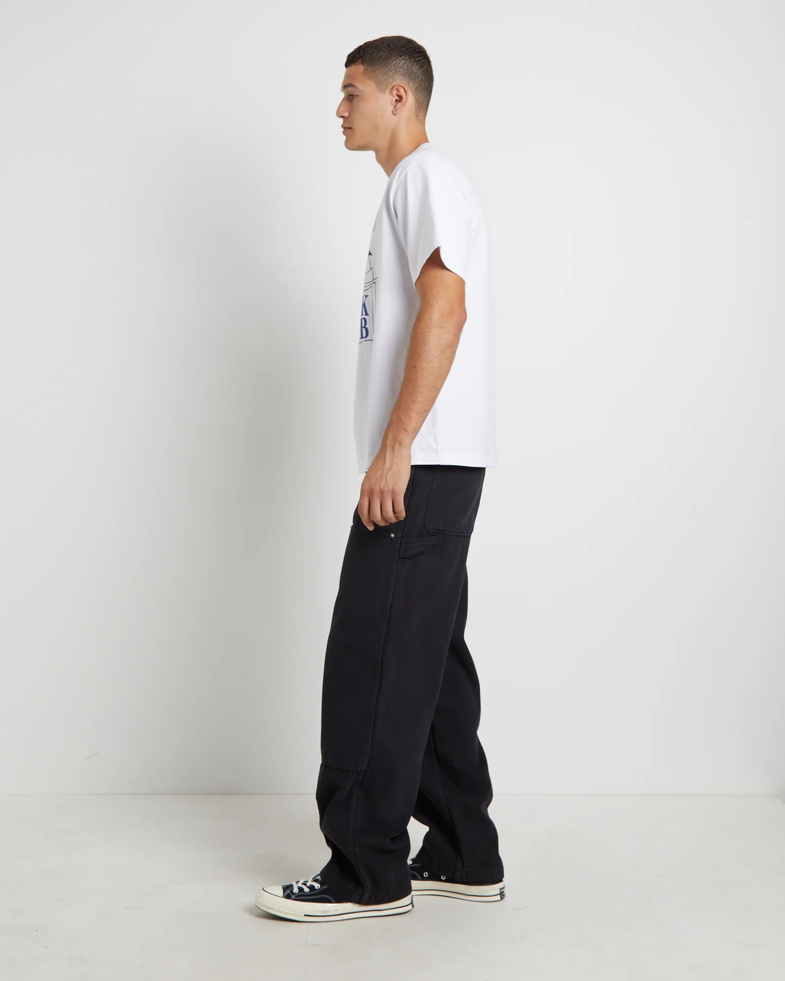 Blind As A Bat Short Sleeve T-Shirt in White - Image 3