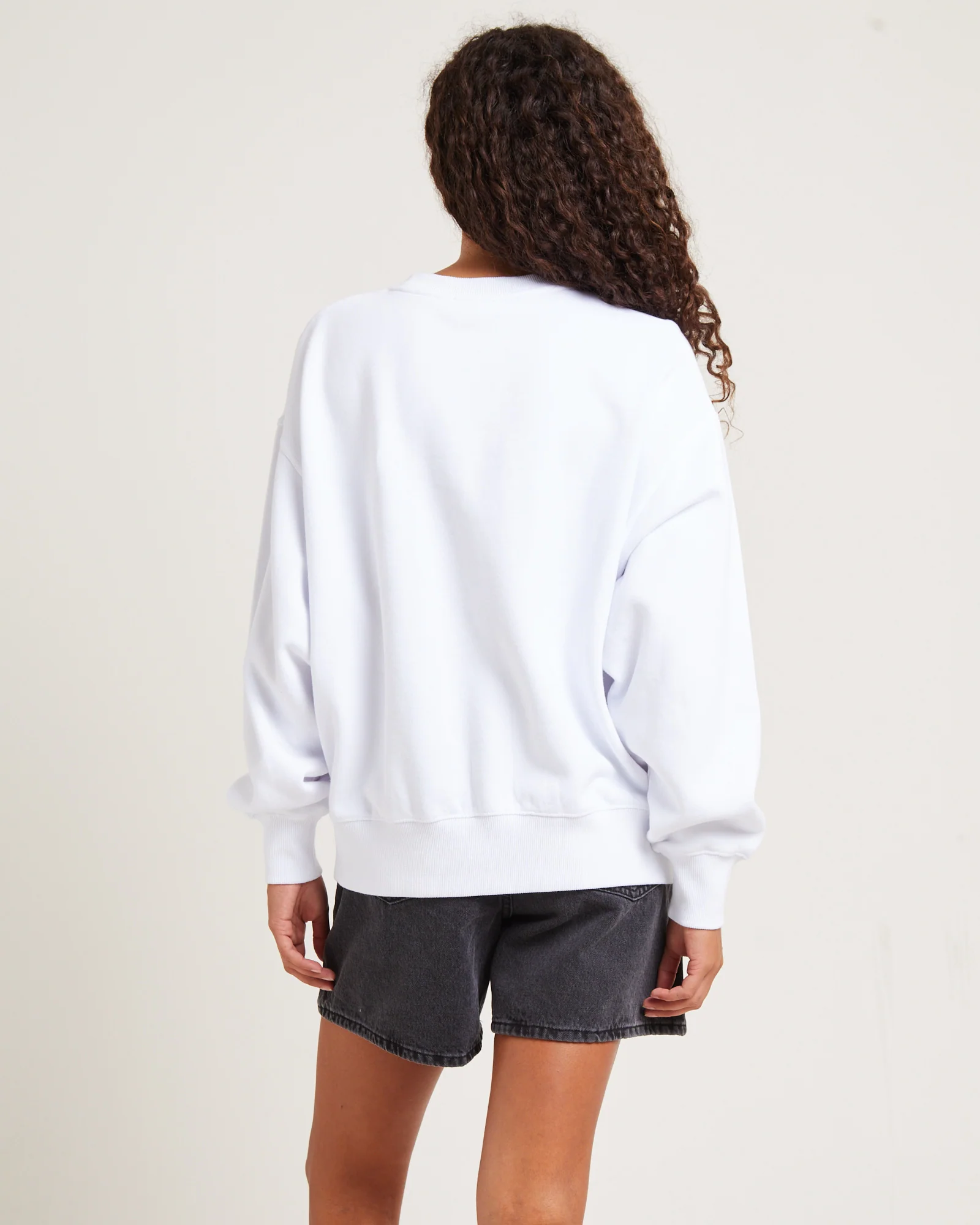 Bloom Recycled Crew Neck Jumper White - Image 2