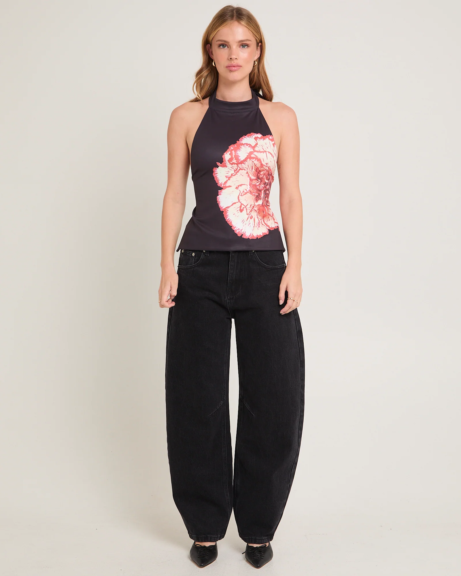 Blossom Backless Halter Top - Image 3