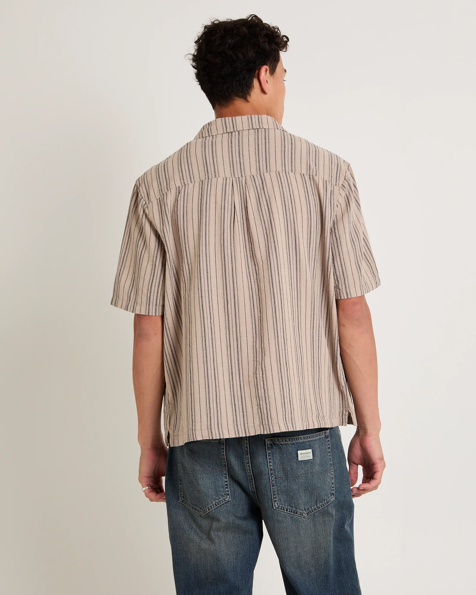 Box Resort Shirt Hessian Stripe - Image 2