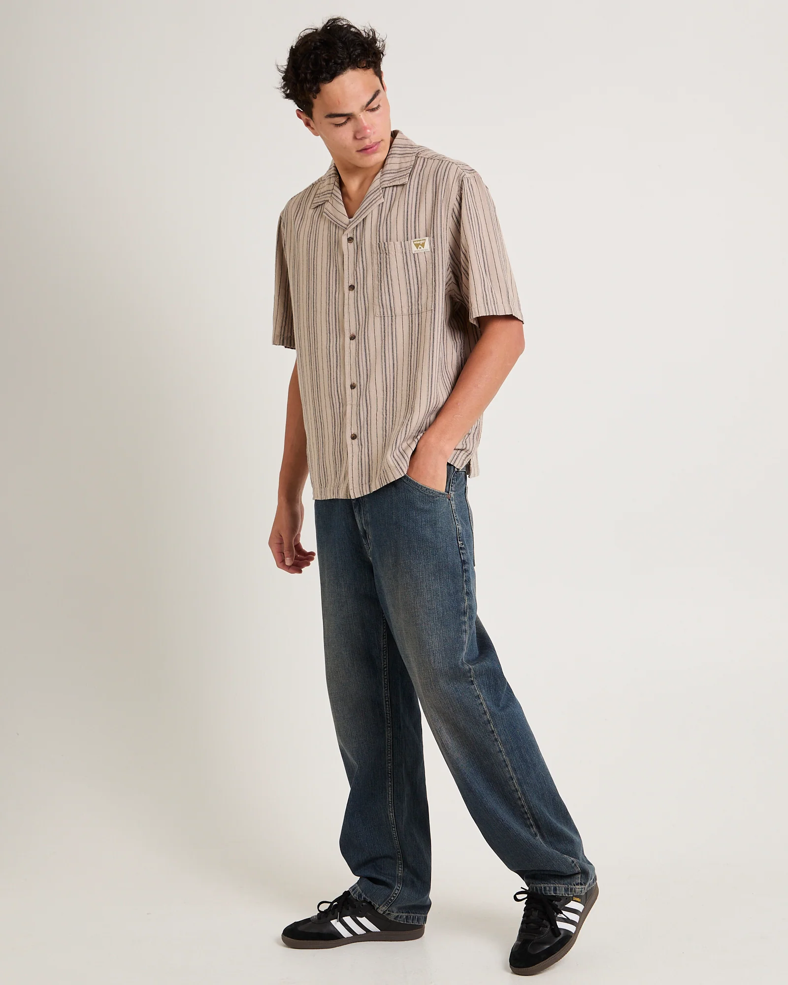Box Resort Shirt Hessian Stripe - Image 4