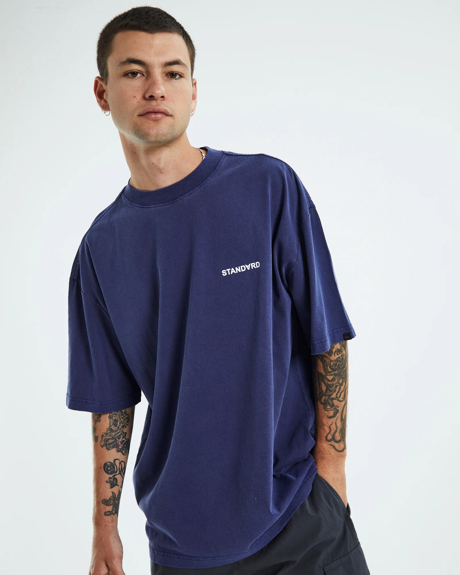 Box Short Sleeve T-Shirt Midnight Blue - Image 5