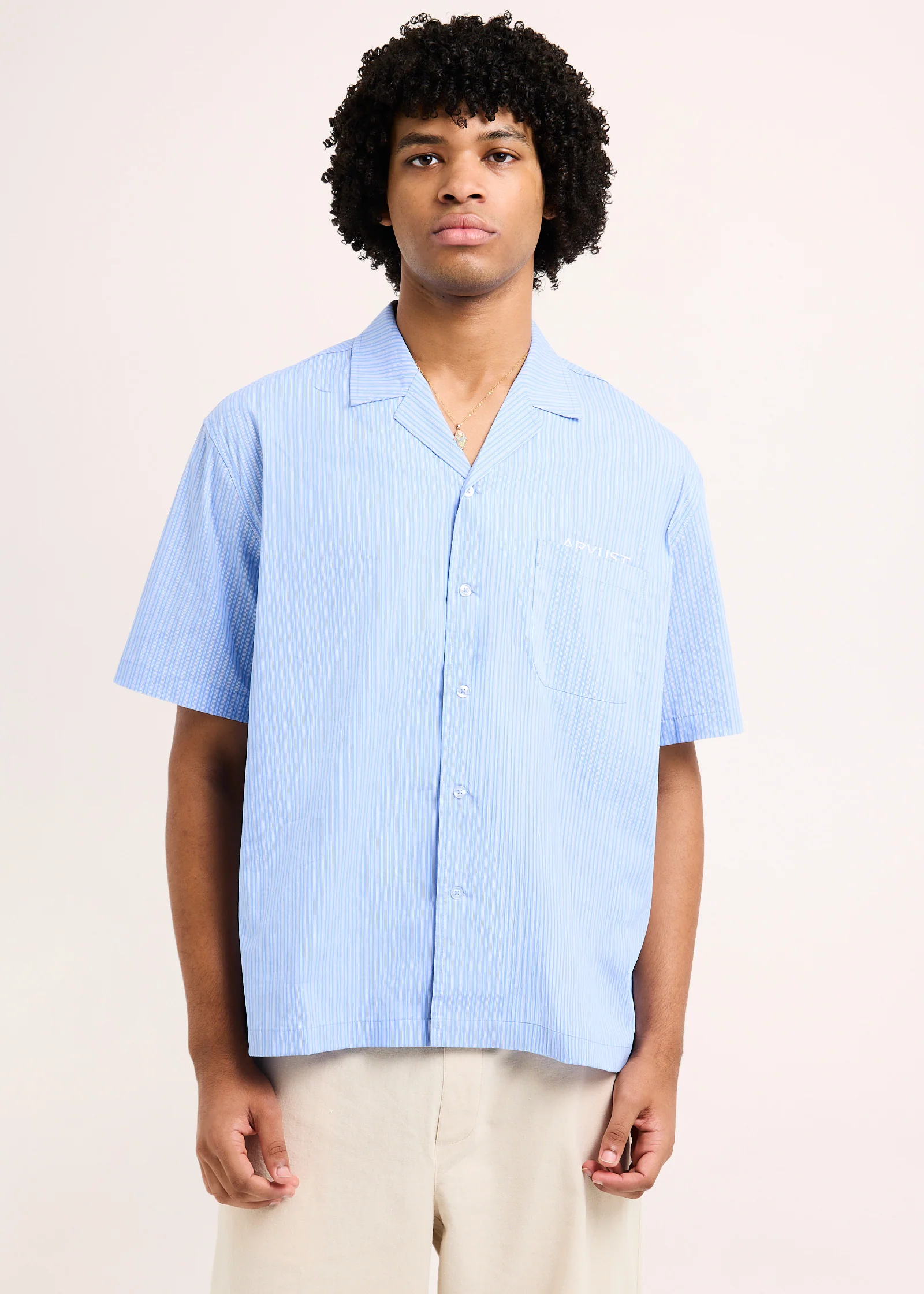 Box Striped Short Sleeve Shirt