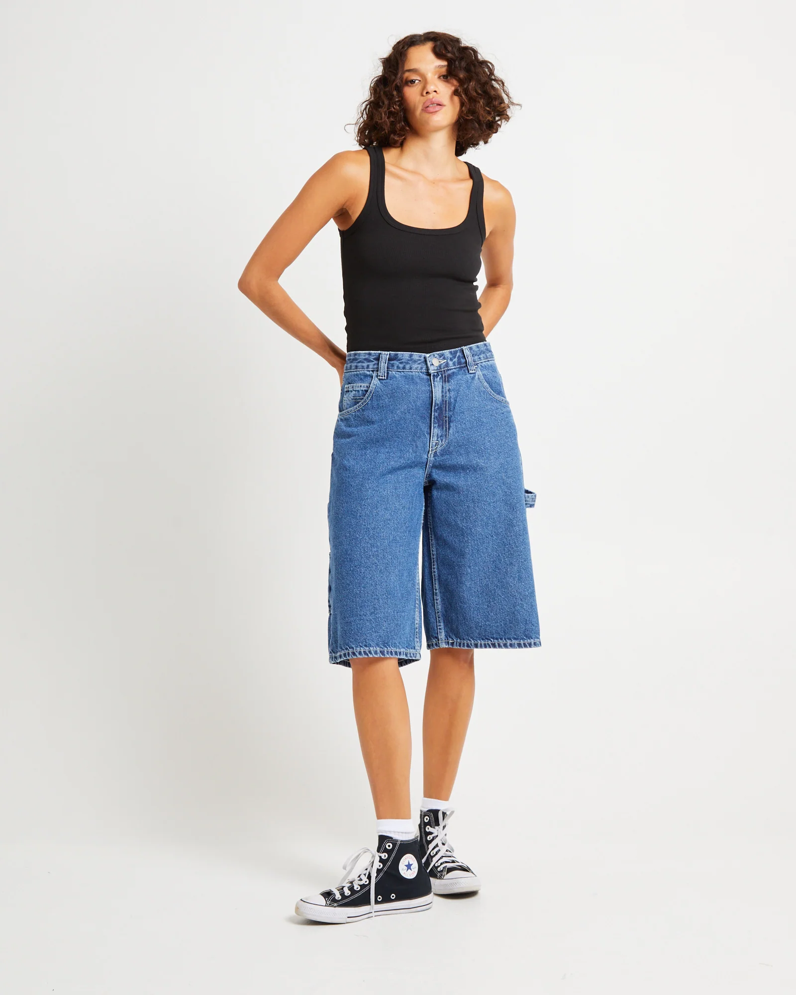 Bree Worker Denim Shorts - Image 3