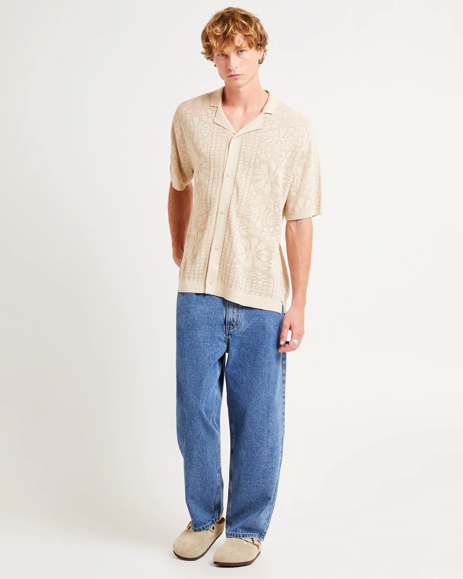 Bronson Knitted Short Sleeve Resort Shirt - Image 3