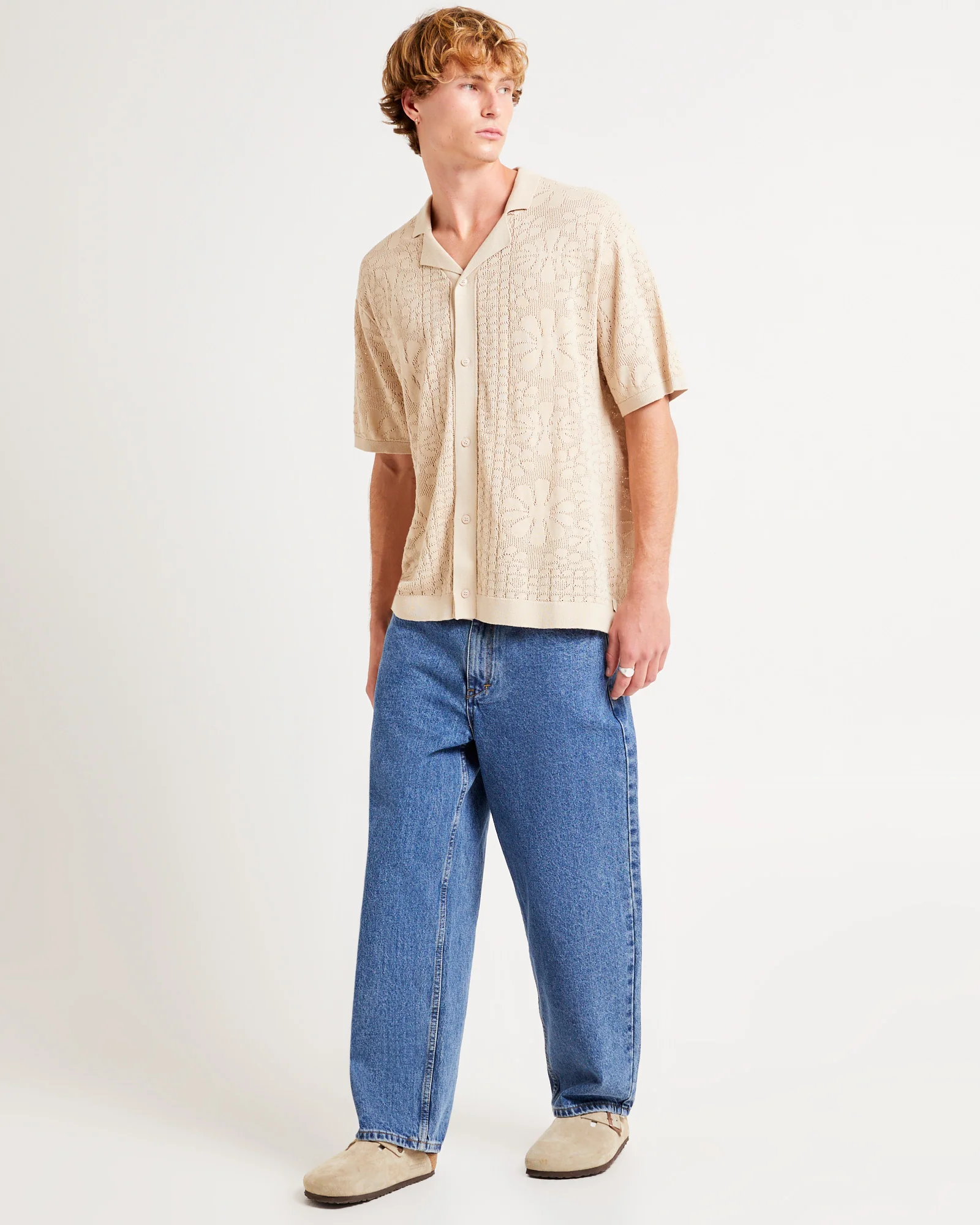Bronson Knitted Short Sleeve Resort Shirt - Image 4