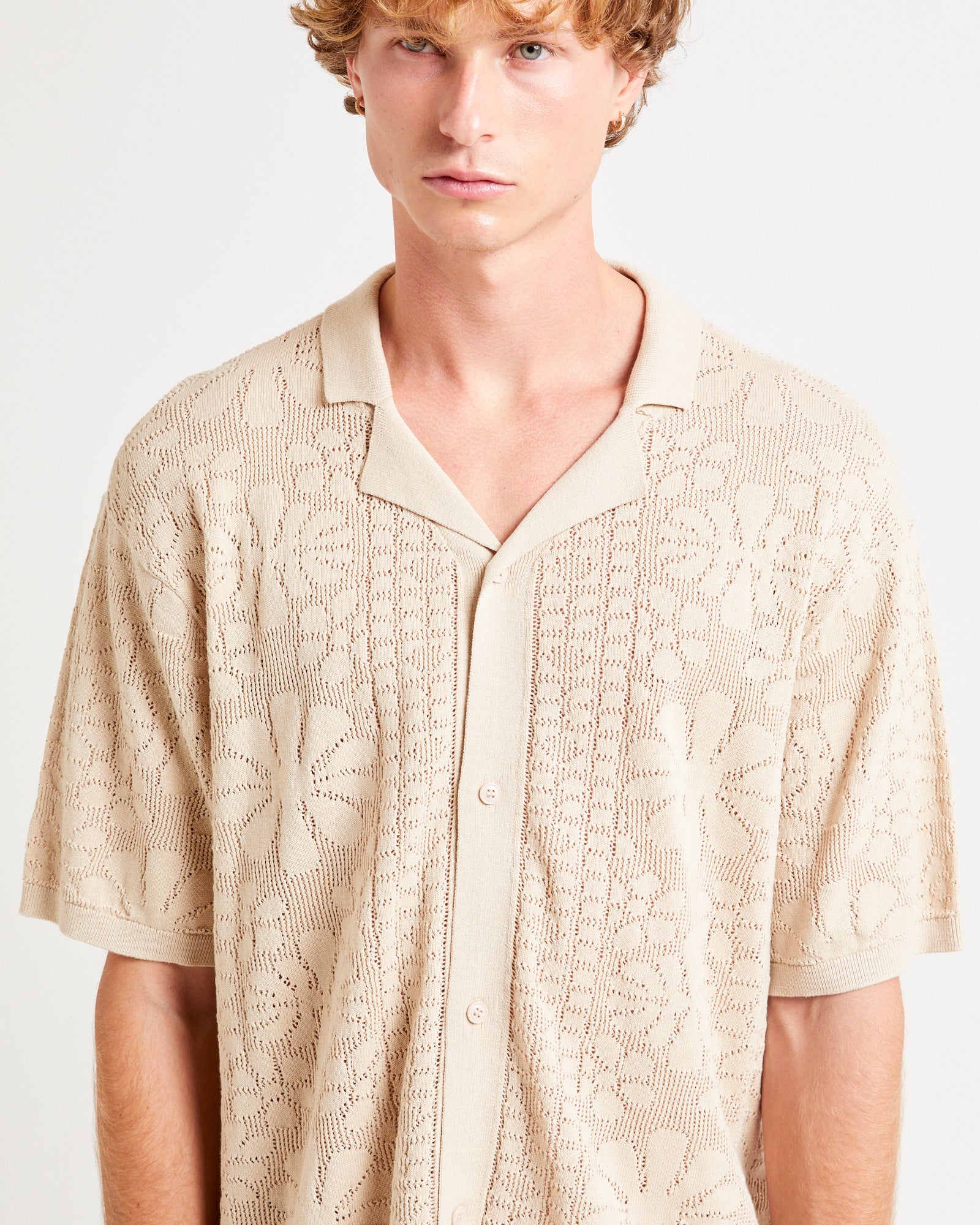 Bronson Knitted Short Sleeve Resort Shirt - Image 5