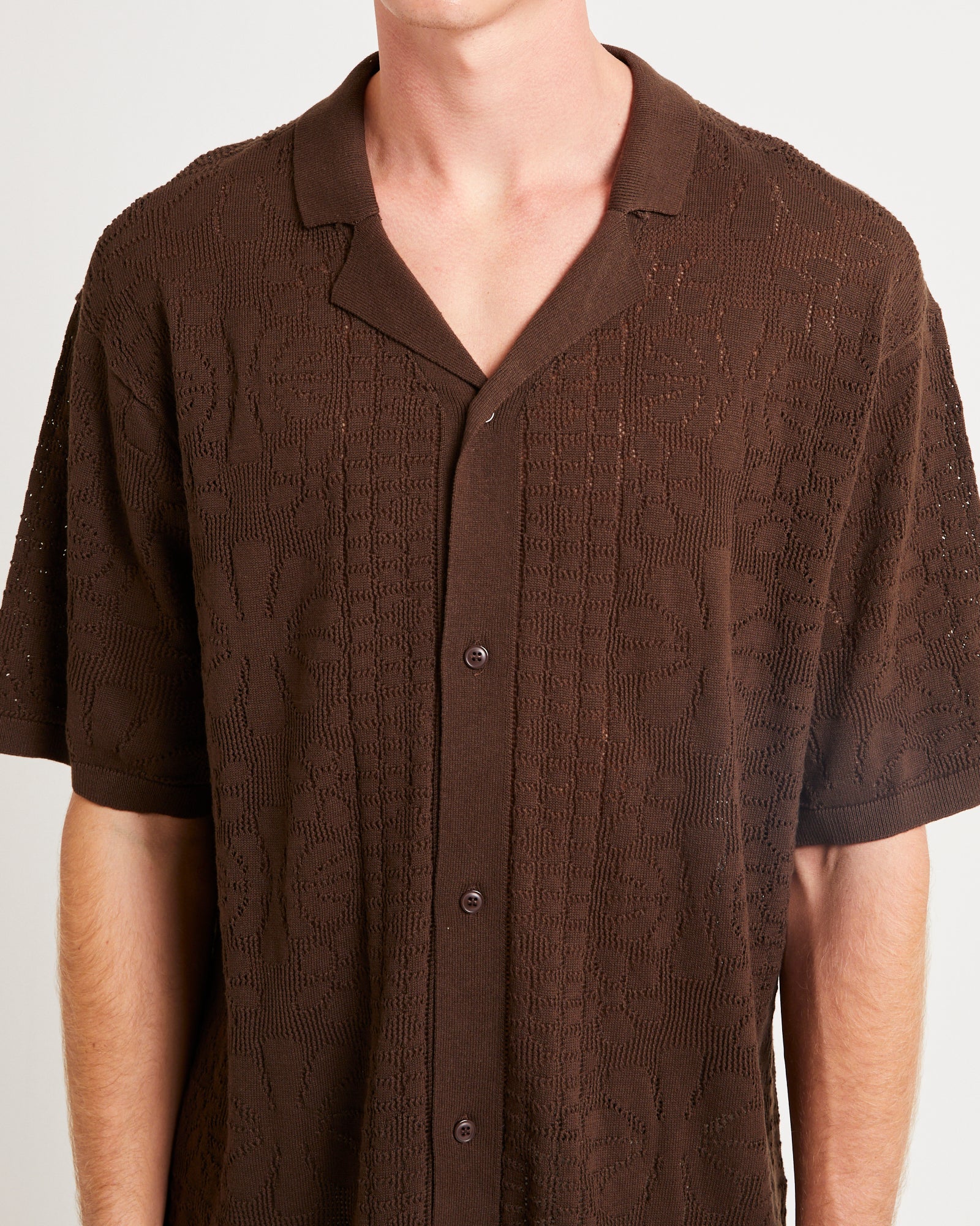 Bronson Knitted Short Sleeve Resort Shirt - Image 5