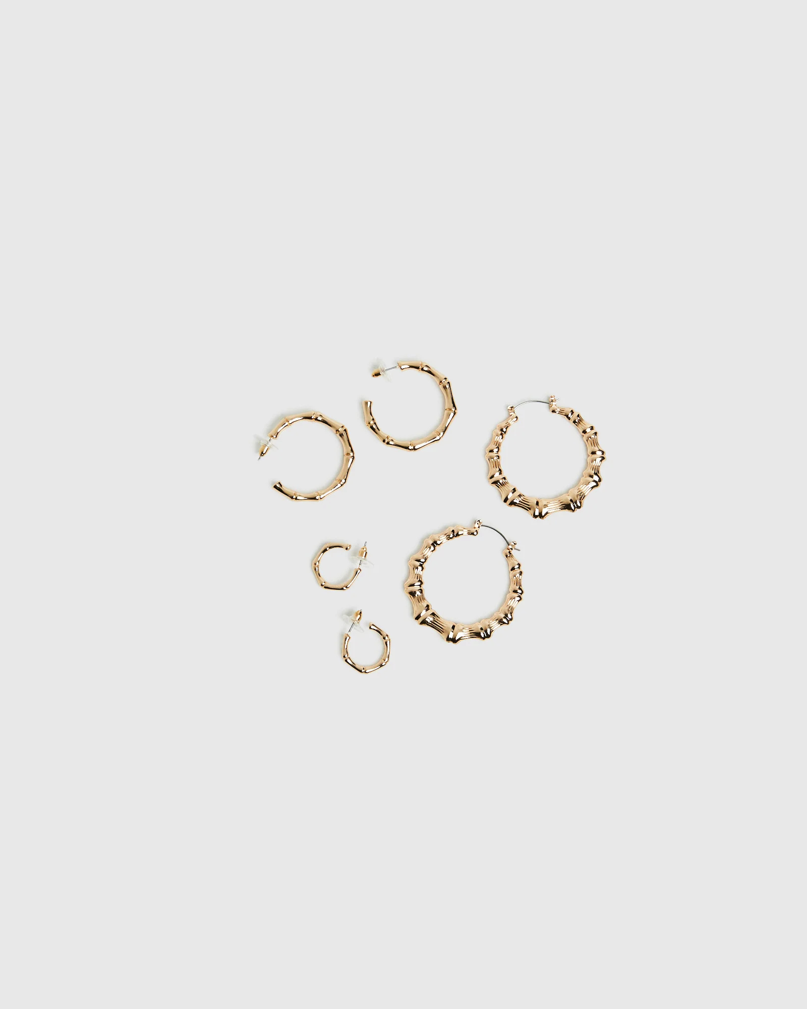 Bronte Bamboo Hoops Multi Pack Gold - Image 3