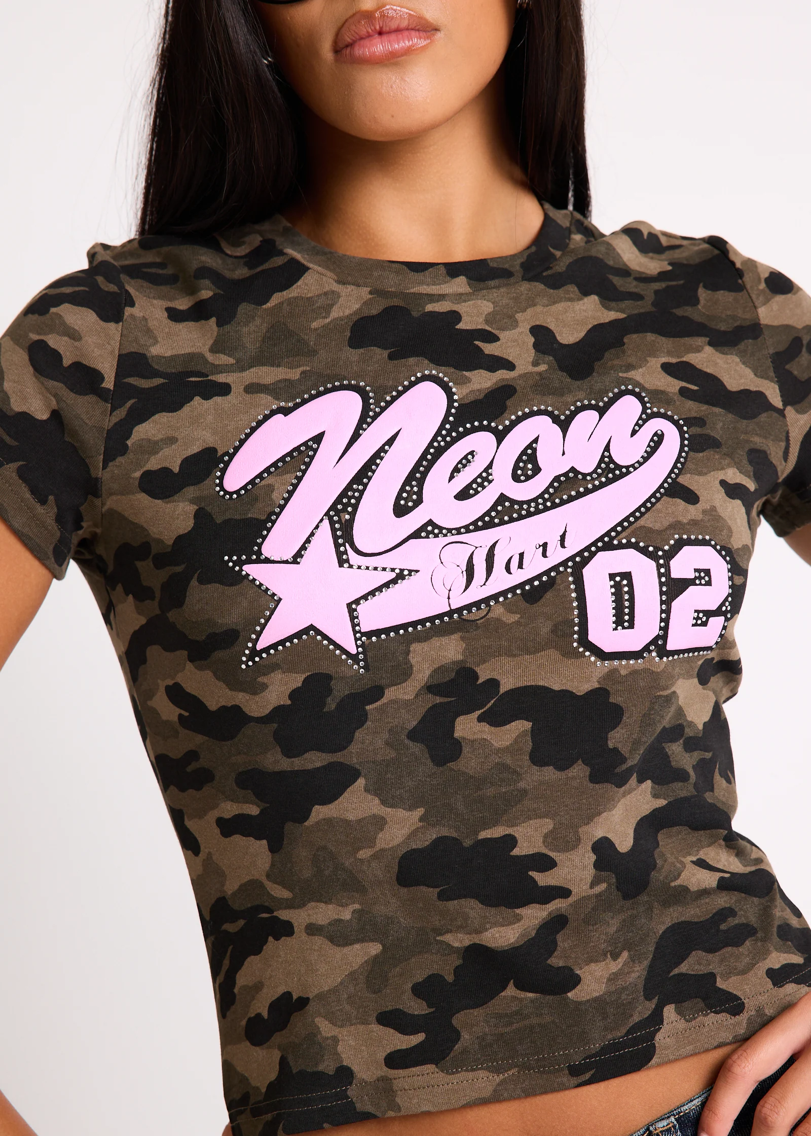 Bronx Camo Baby Tee - Image 6