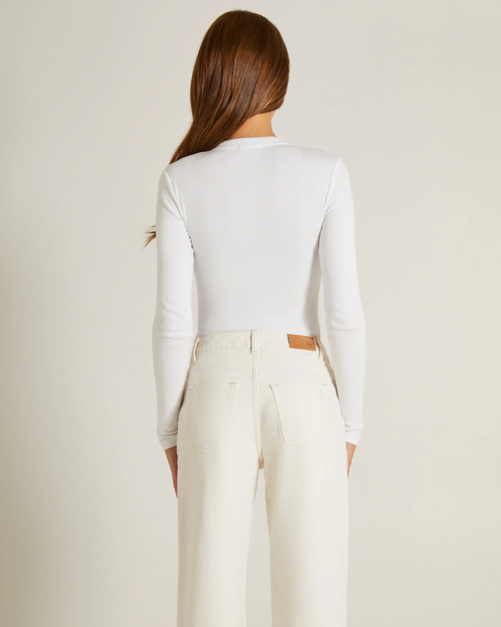 Button Front Long Sleeve Bodysuit - Image 2