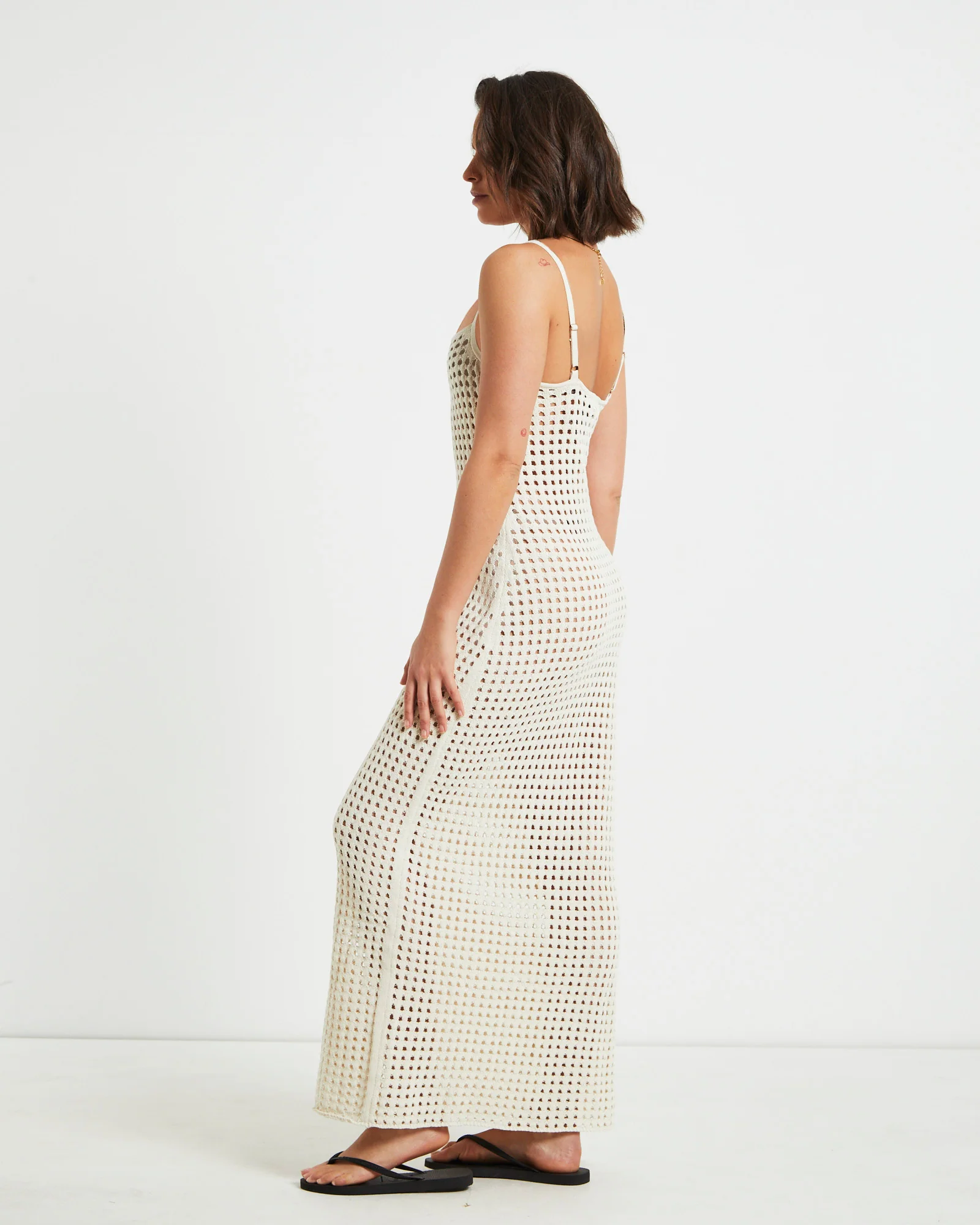 Calypso Crochet Midi Dress - Image 3