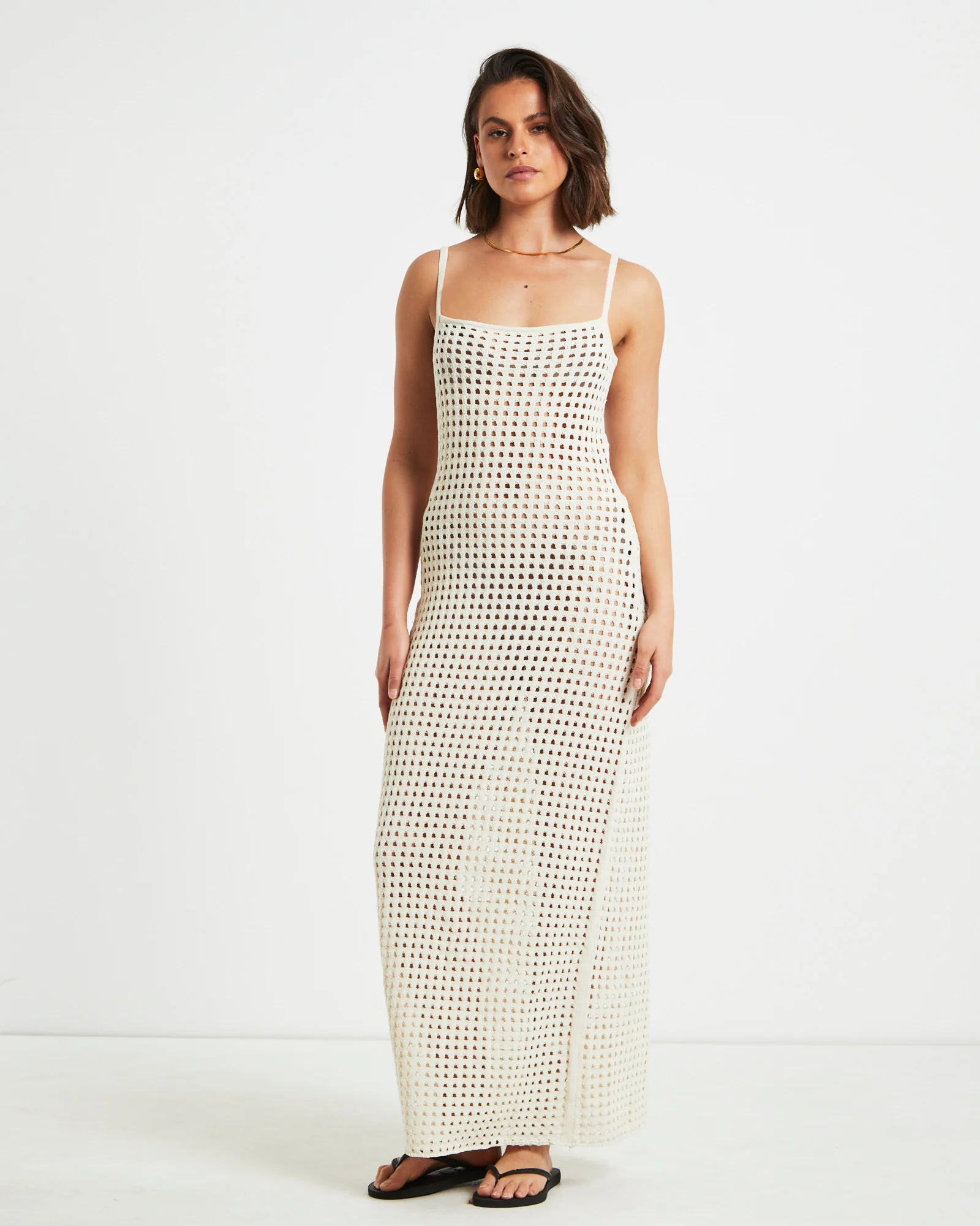Calypso Crochet Midi Dress - Image 4