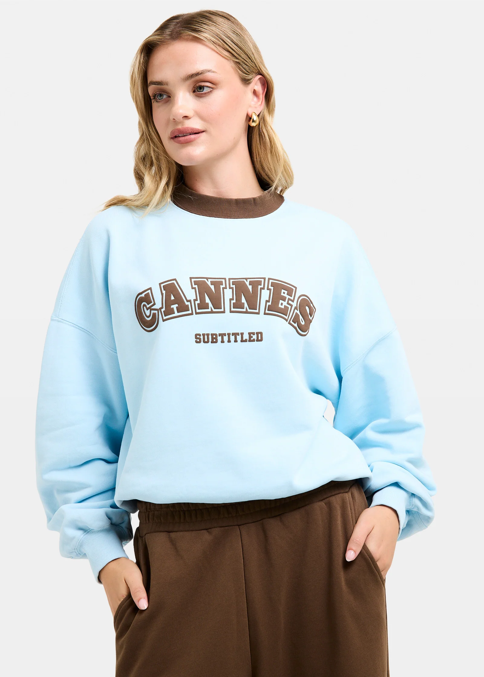 Cannes Contrast Crew Neck Jumper