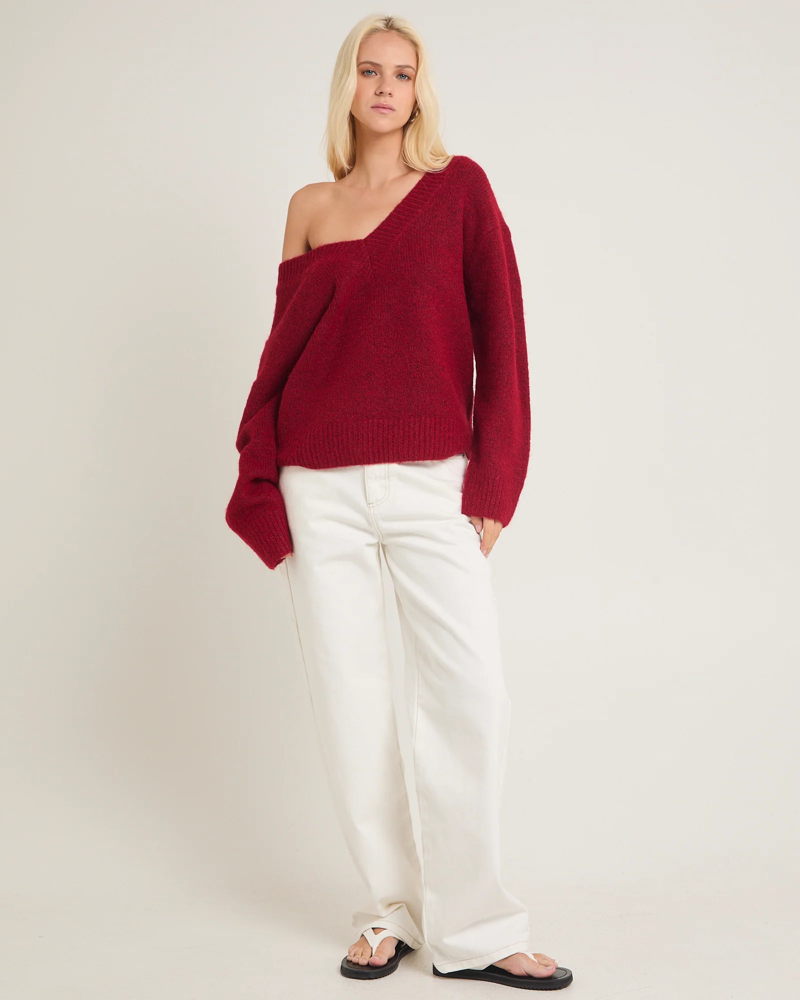 Capri V Neck Knit Jumper - Image 3