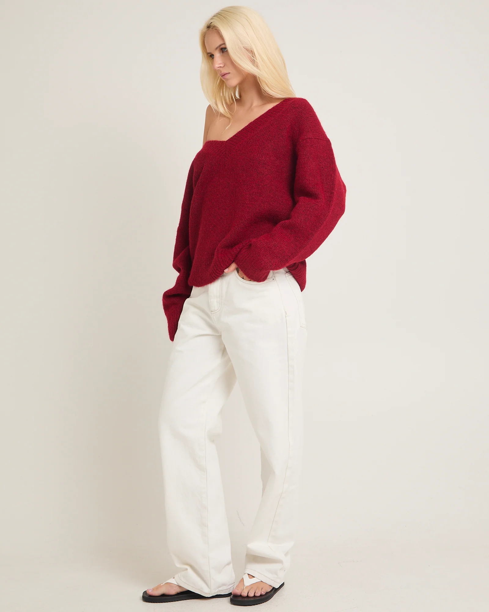 Capri V Neck Knit Jumper - Image 4