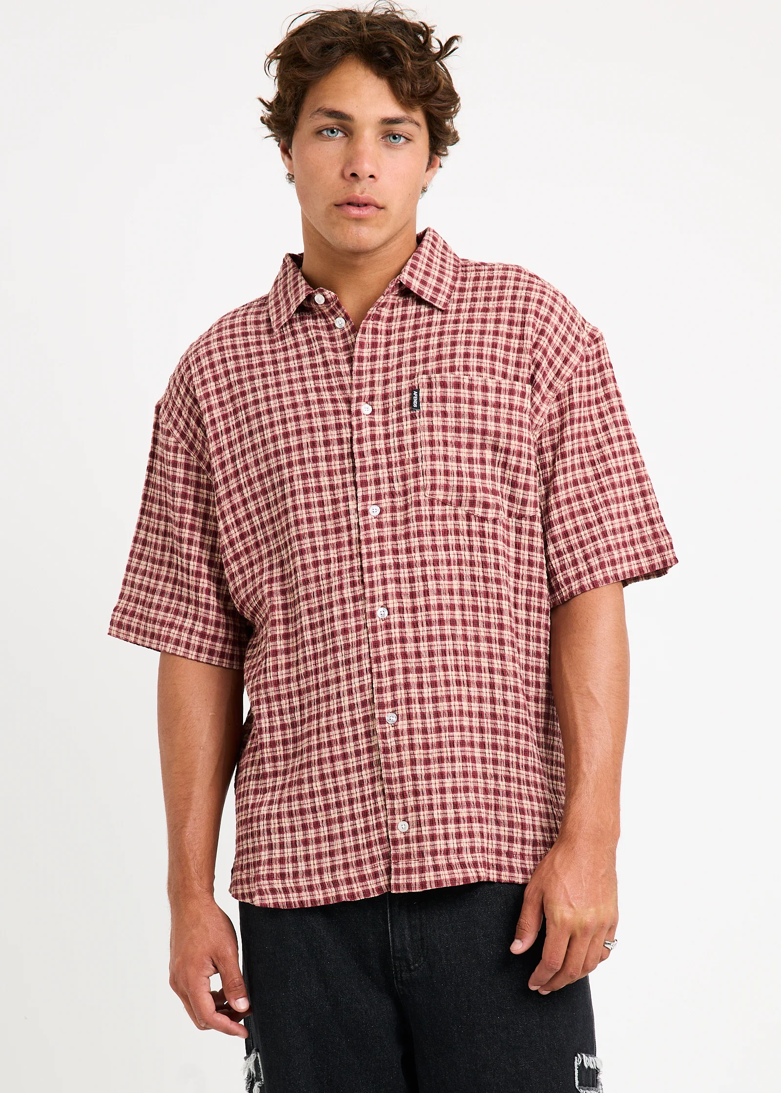 Capricorn Seersucker Short Sleeve Shirt