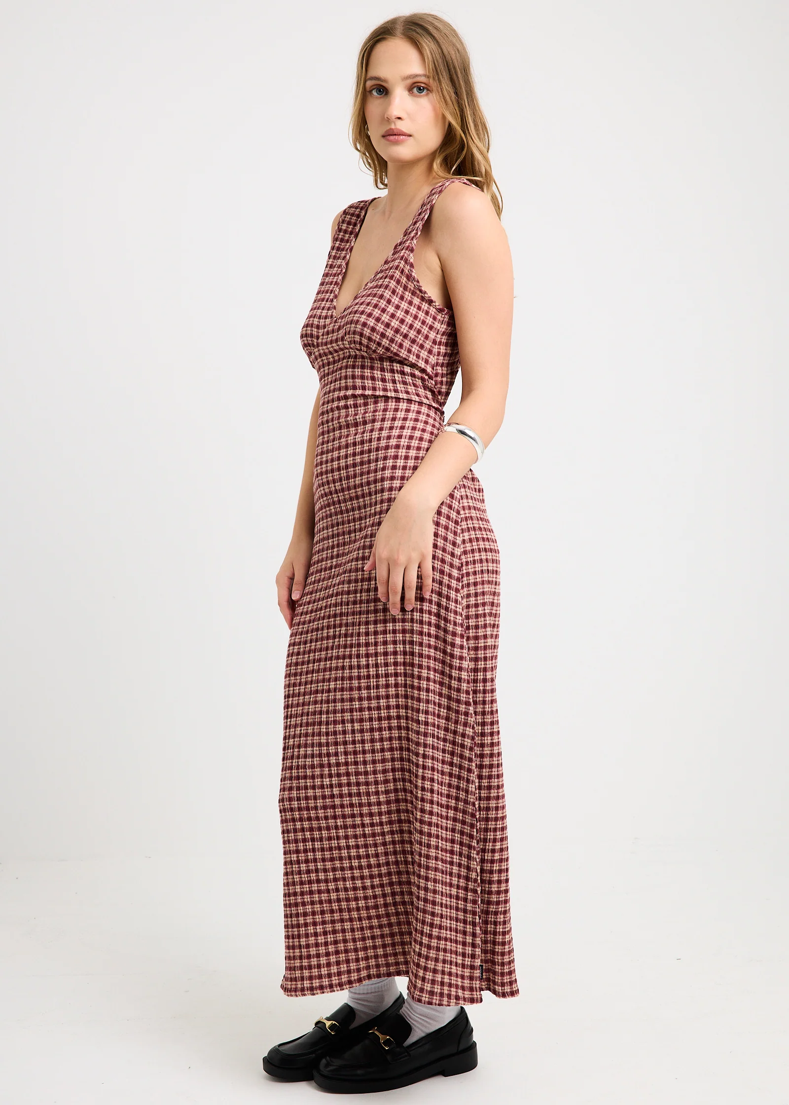 Capricorn Seersucker Midi Dress - Image 3