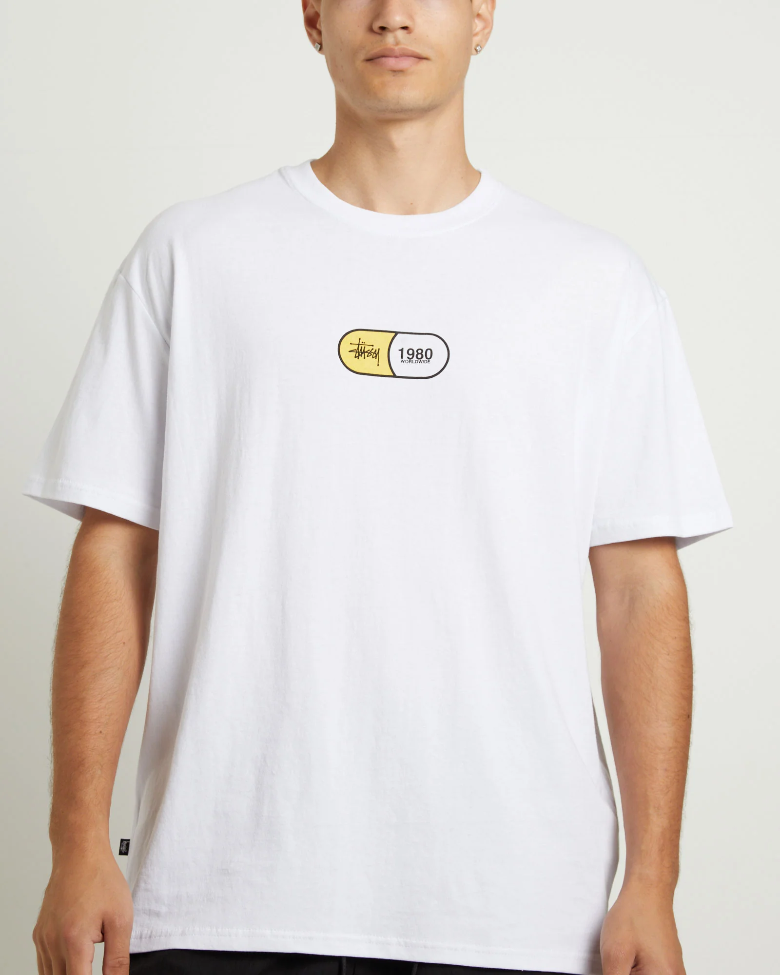 Capsule Short Sleeve T-Shirt in White - Image 5